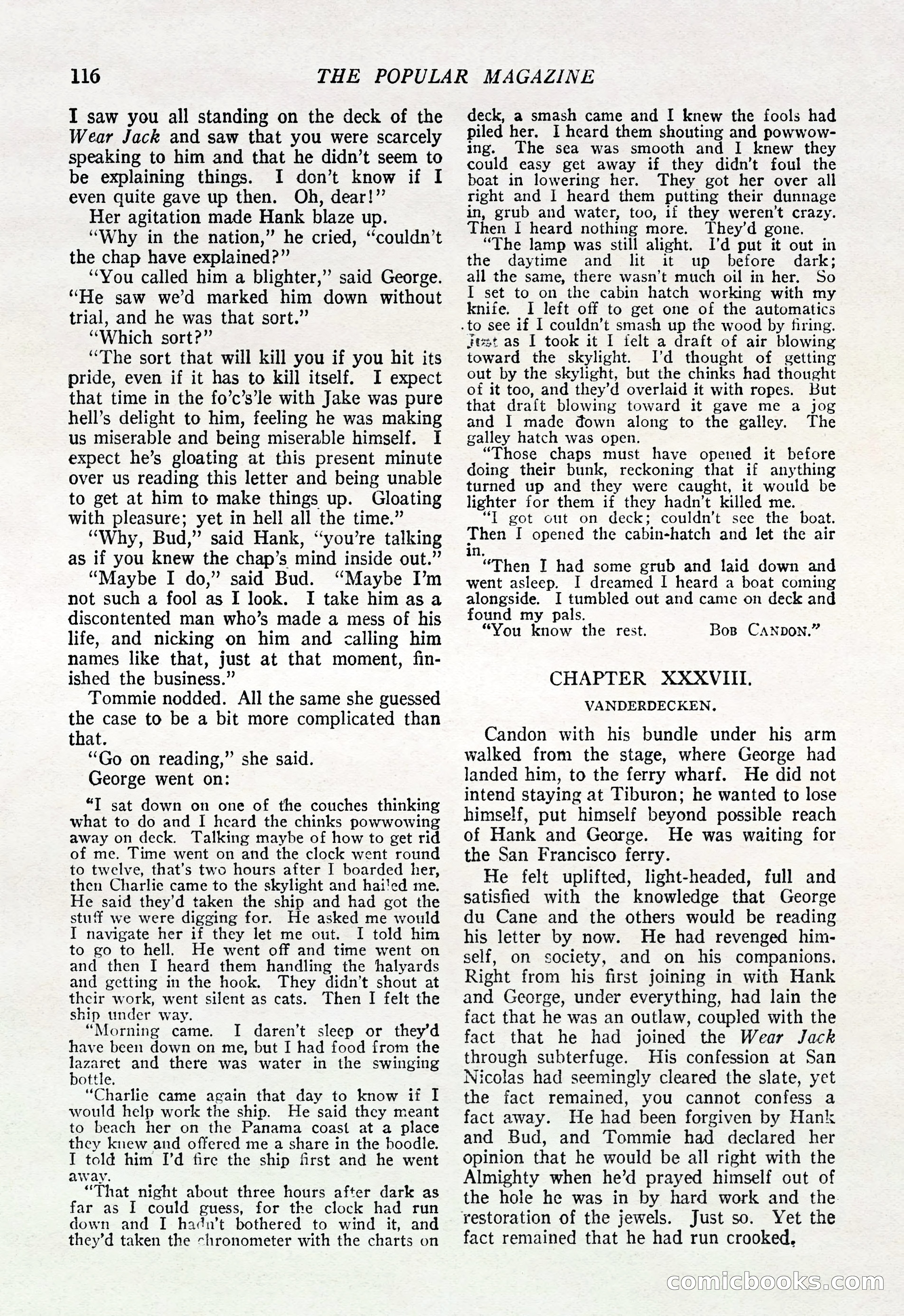 The Popular Magazine, March 20, 1922 — page 118 of 196