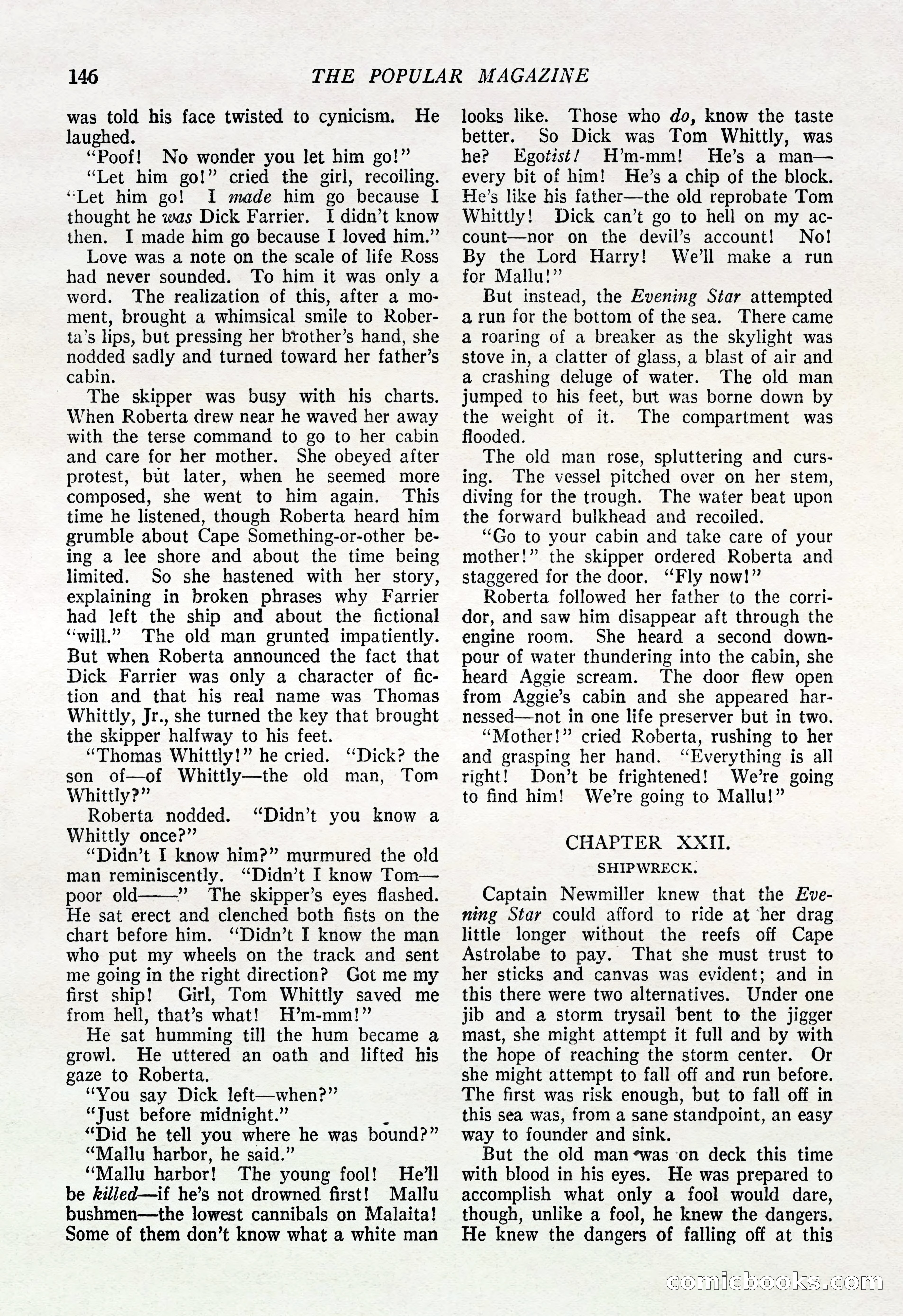 The Popular Magazine, March 20, 1922 — page 148 of 196