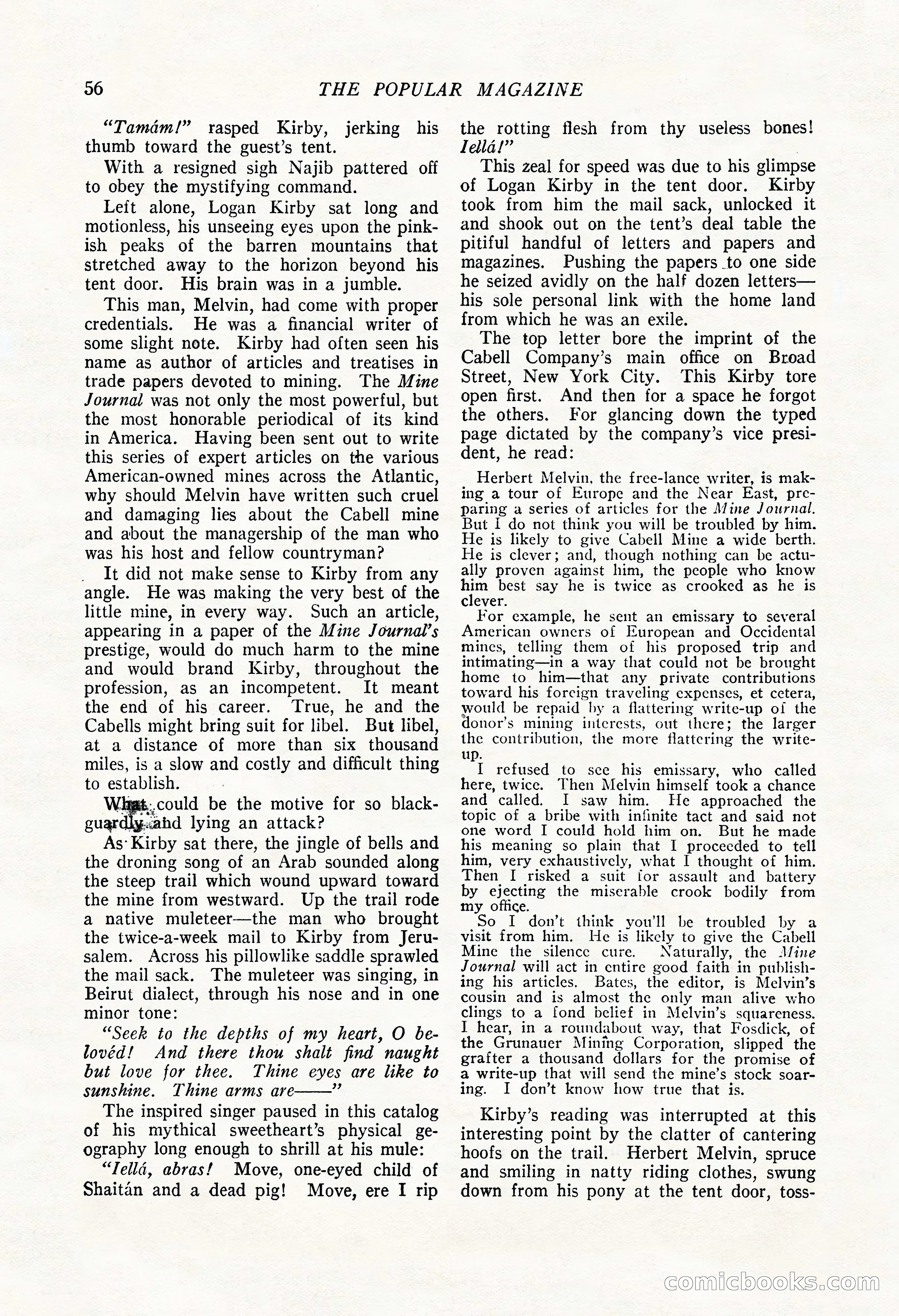 The Popular Magazine, May 20, 1922 — page 58 of 196