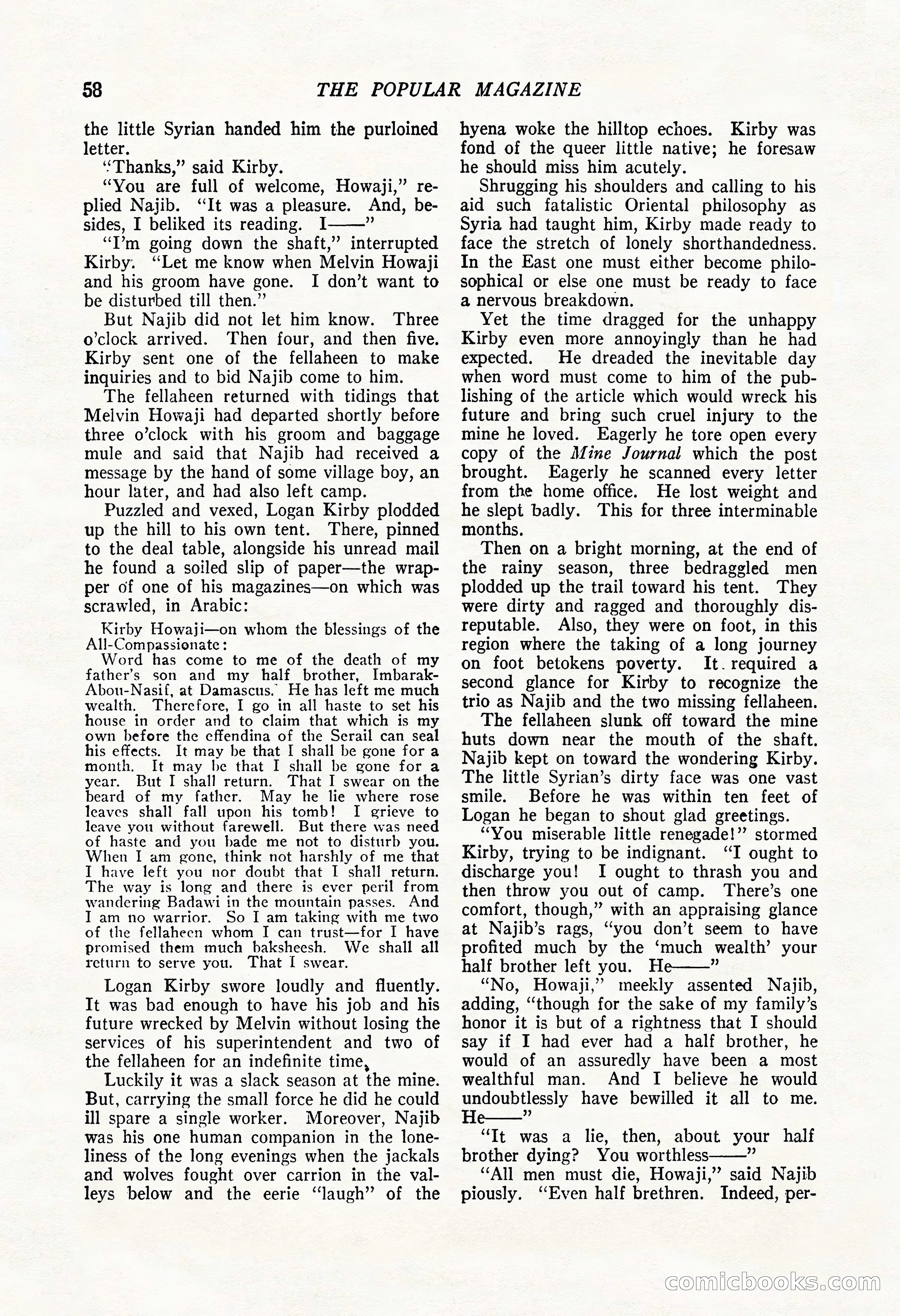 The Popular Magazine, May 20, 1922 — page 60 of 196