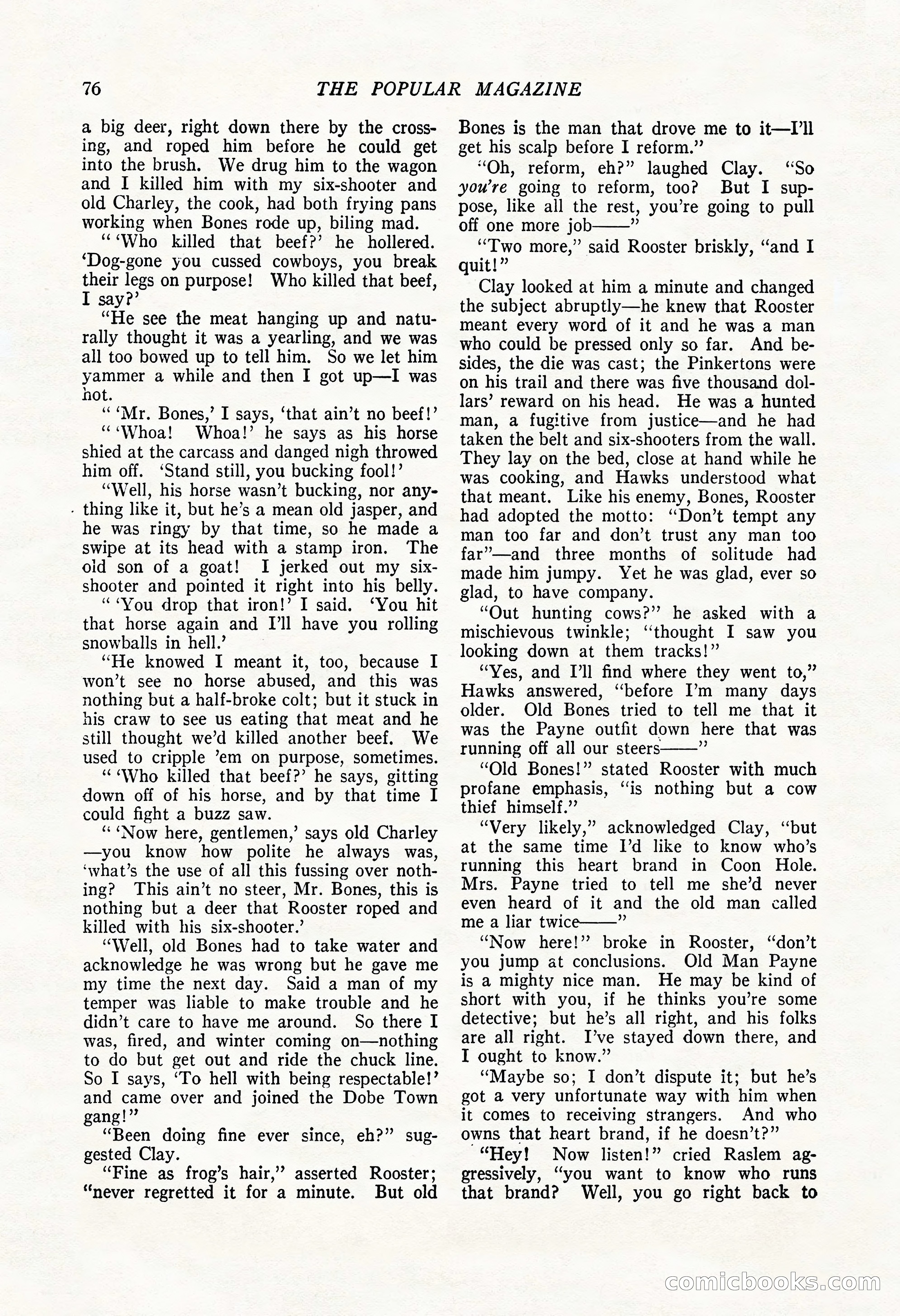 The Popular Magazine, May 20, 1922 — page 78 of 196