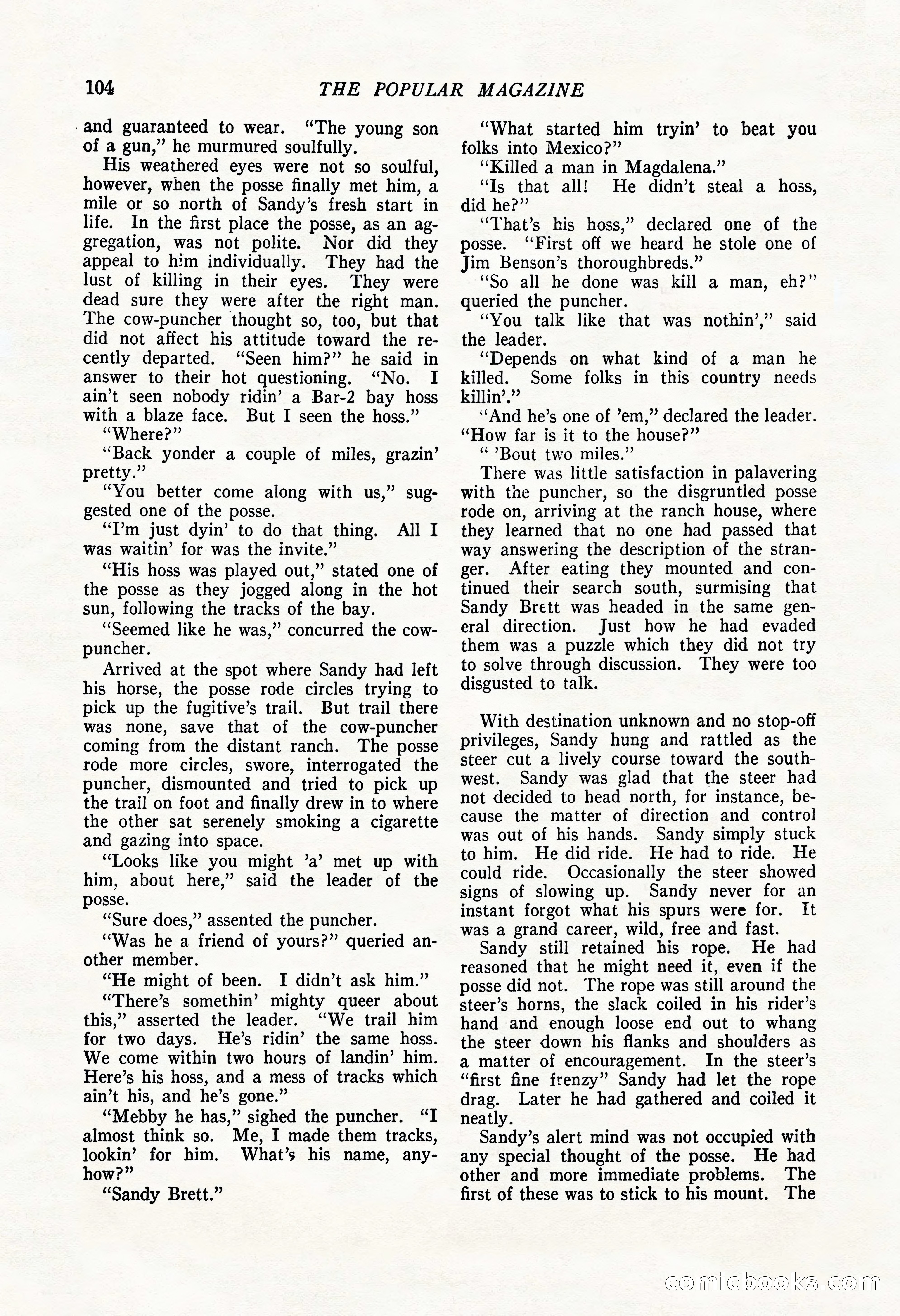 The Popular Magazine, May 20, 1922 — page 106 of 196