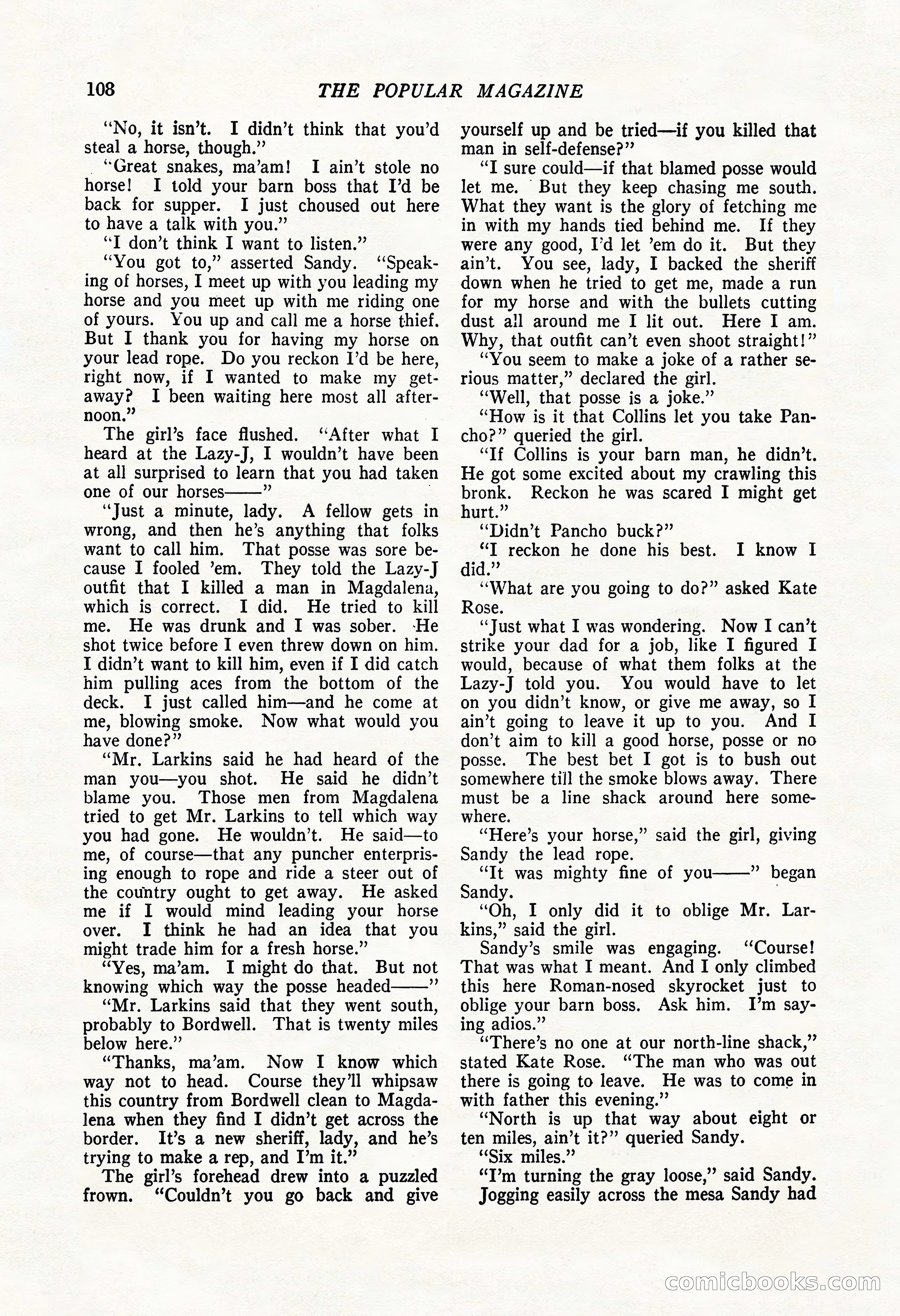 The Popular Magazine, May 20, 1922 — page 110 of 196