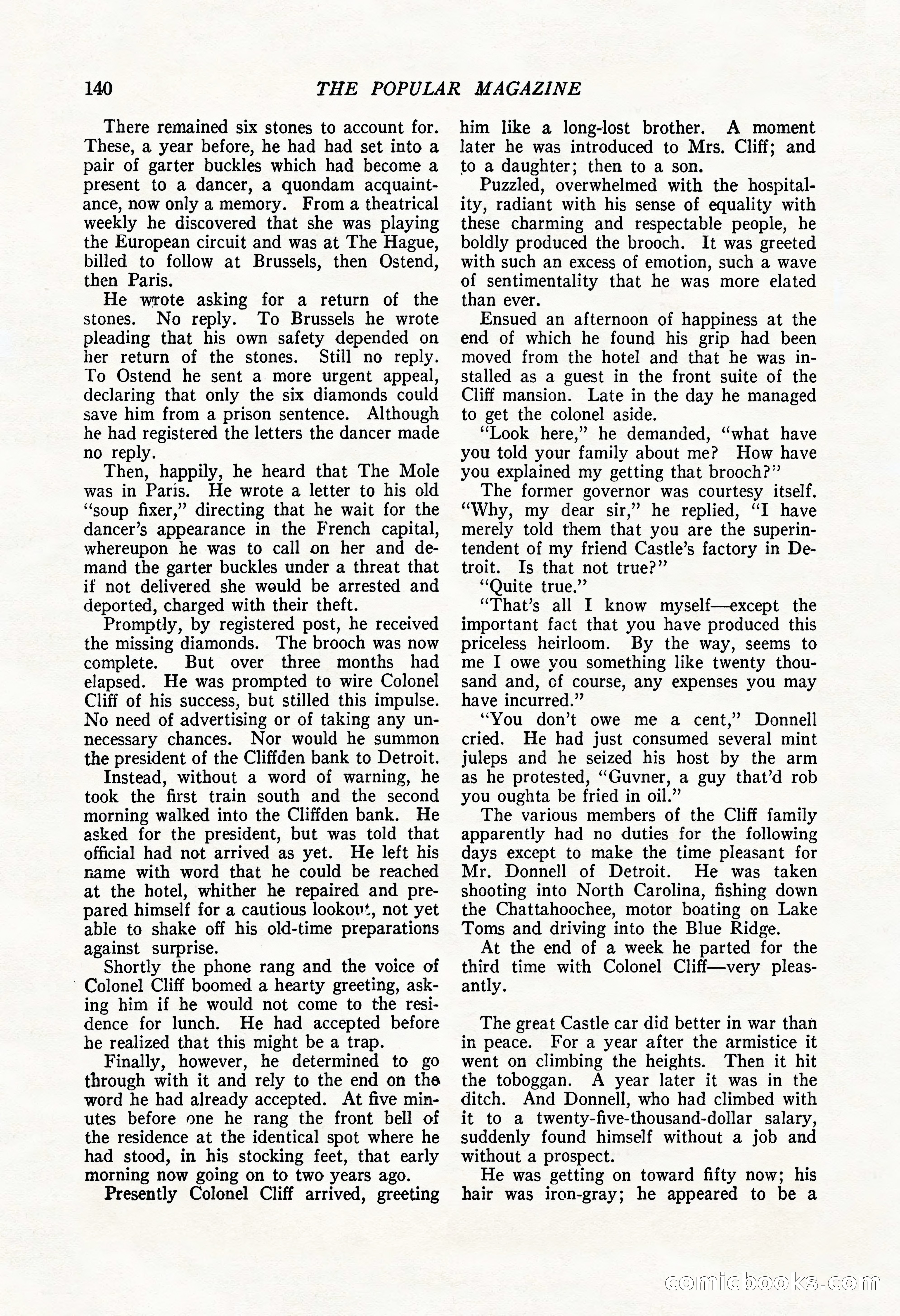 The Popular Magazine, May 20, 1922 — page 142 of 196