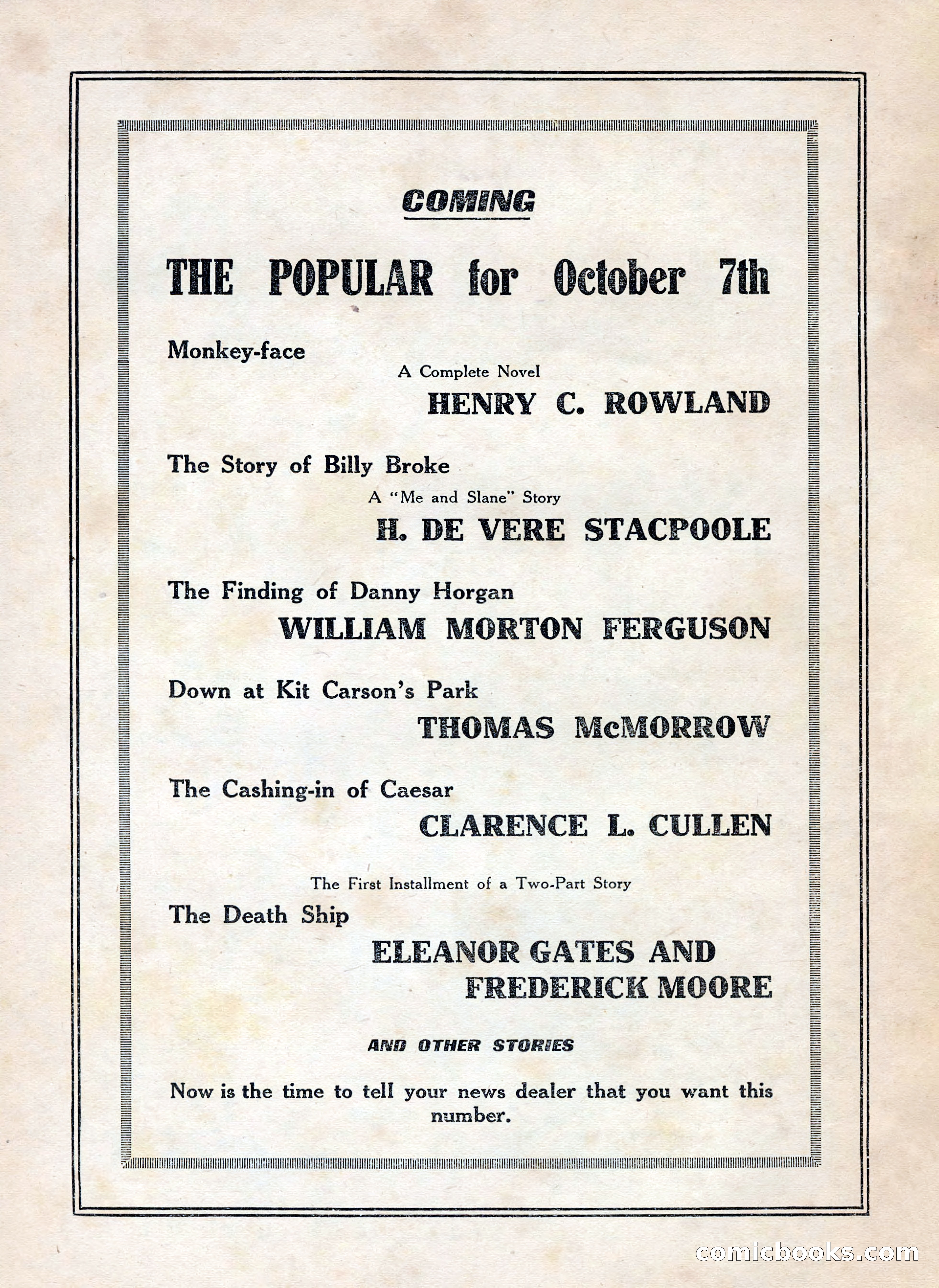 The Popular Magazine, September 20, 1922 — page 4 of 195