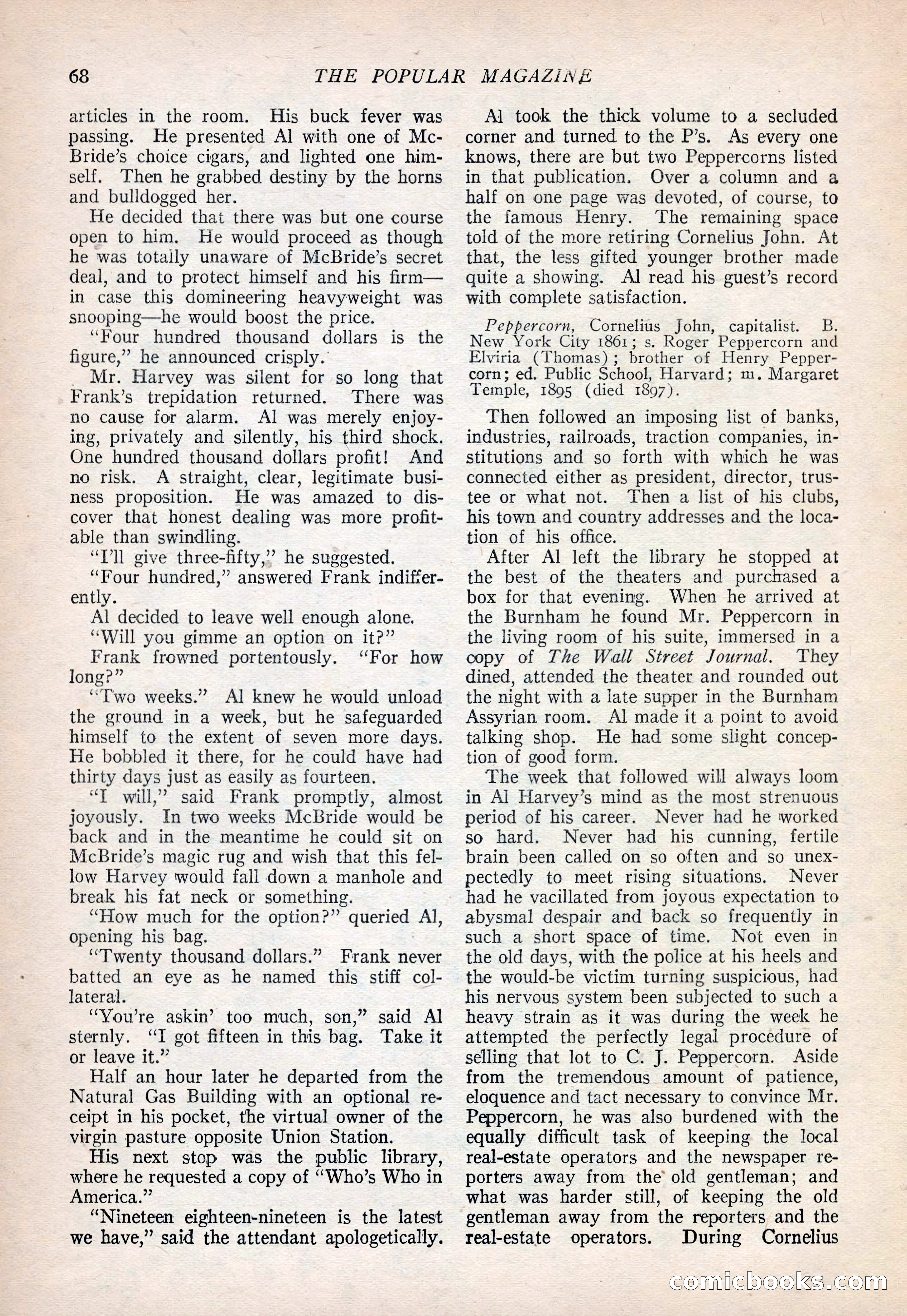 The Popular Magazine, September 20, 1922 — page 70 of 195