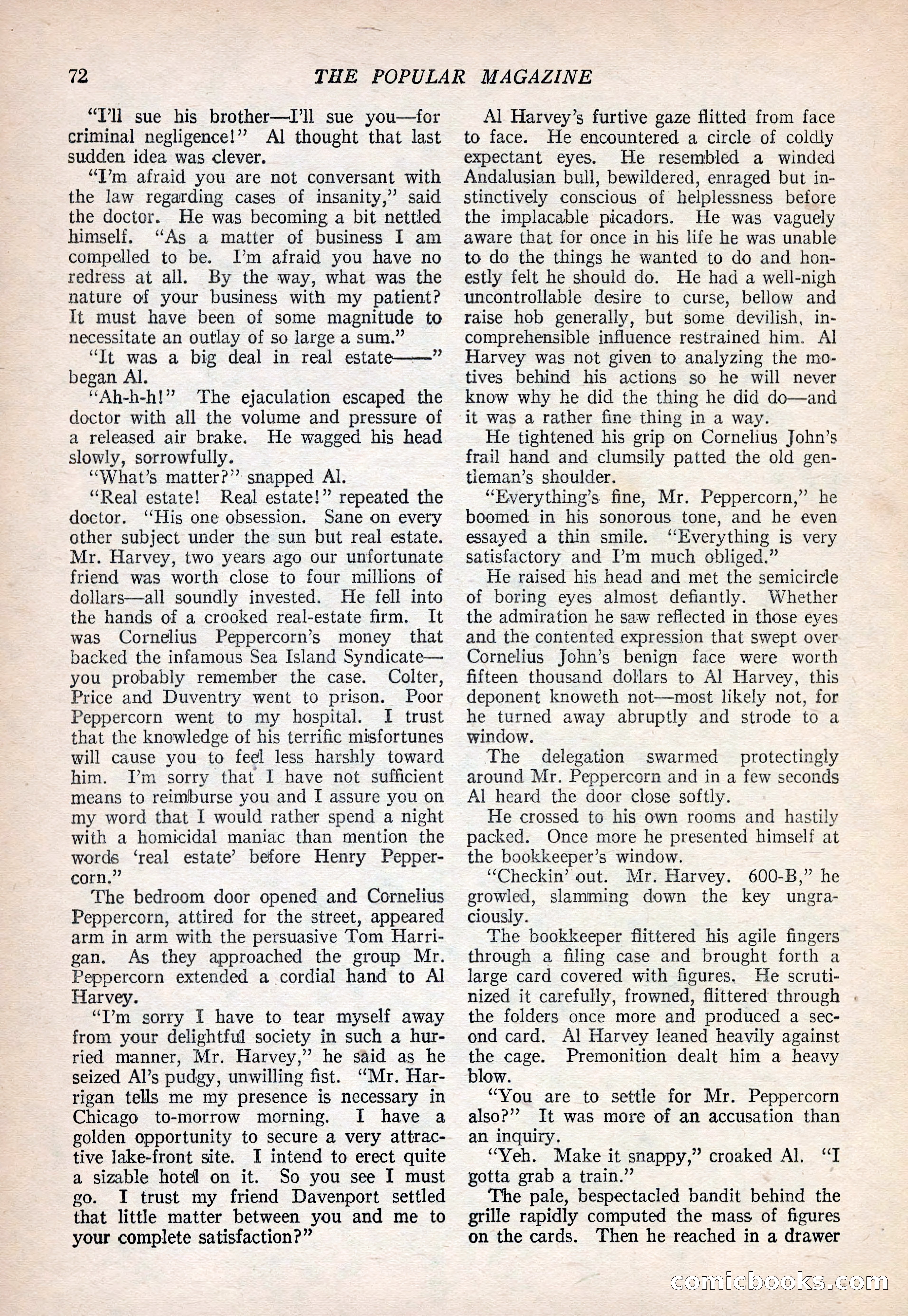 The Popular Magazine, September 20, 1922 — page 74 of 195