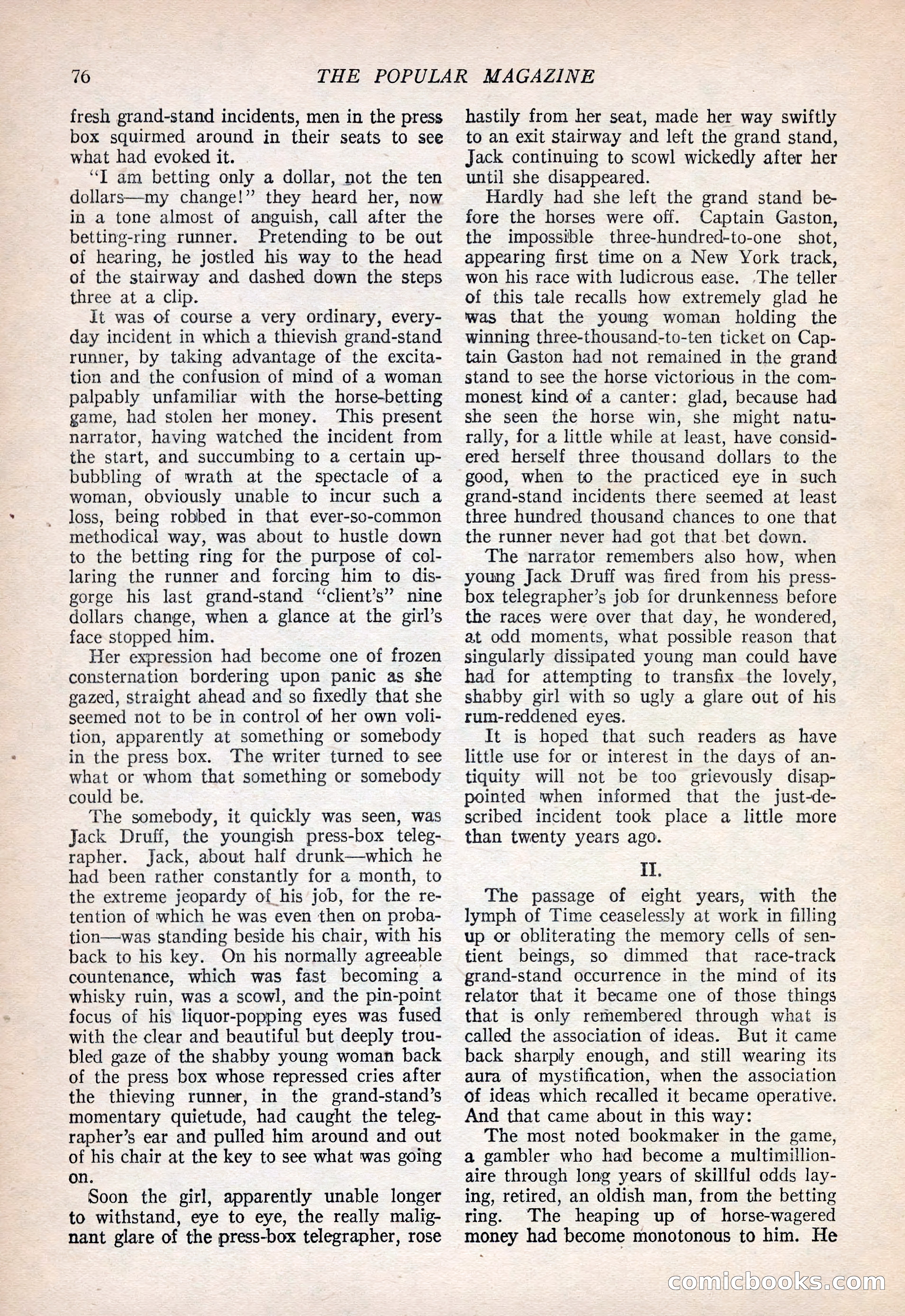 The Popular Magazine, September 20, 1922 — page 78 of 195