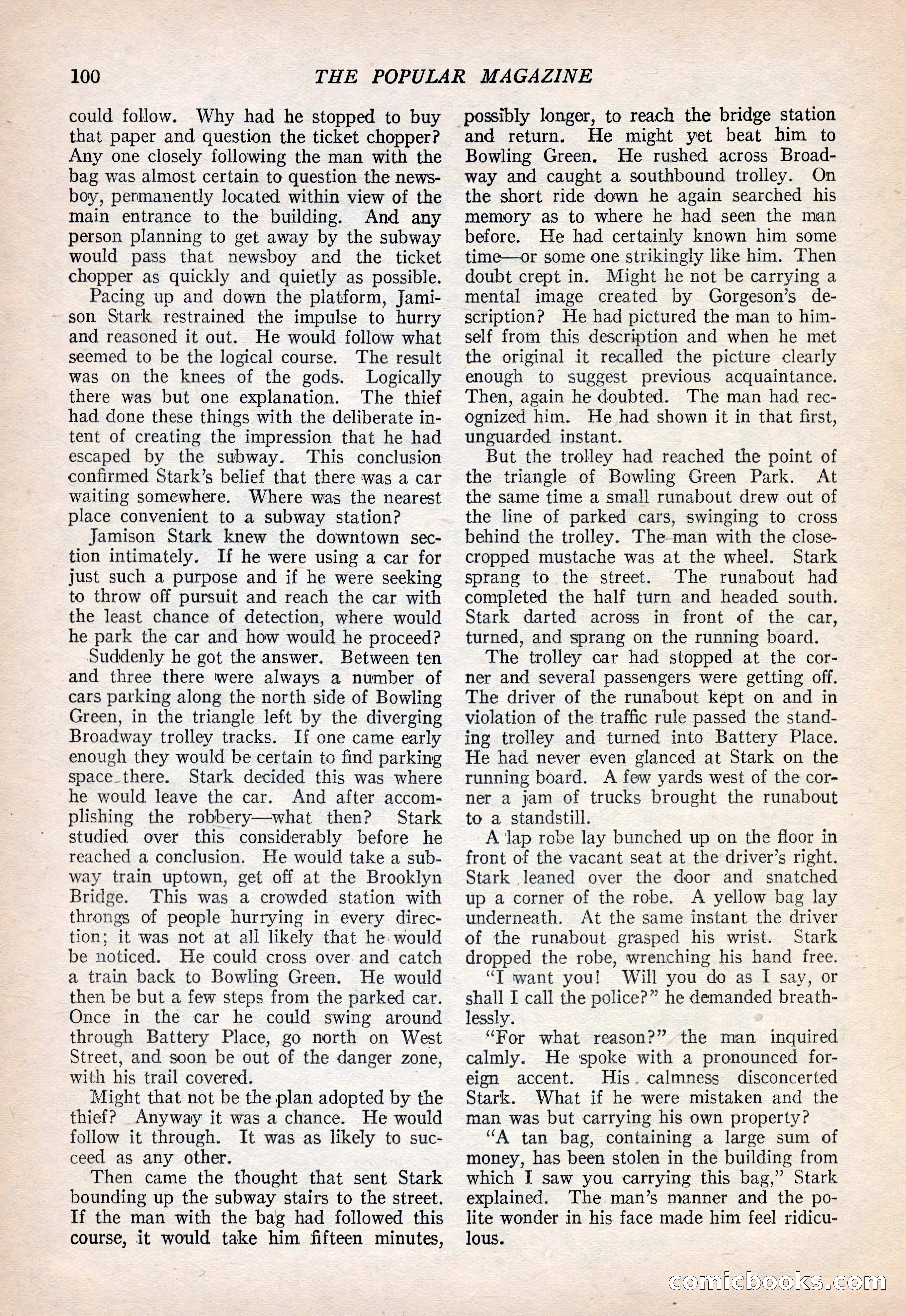 The Popular Magazine, September 20, 1922 — page 102 of 195