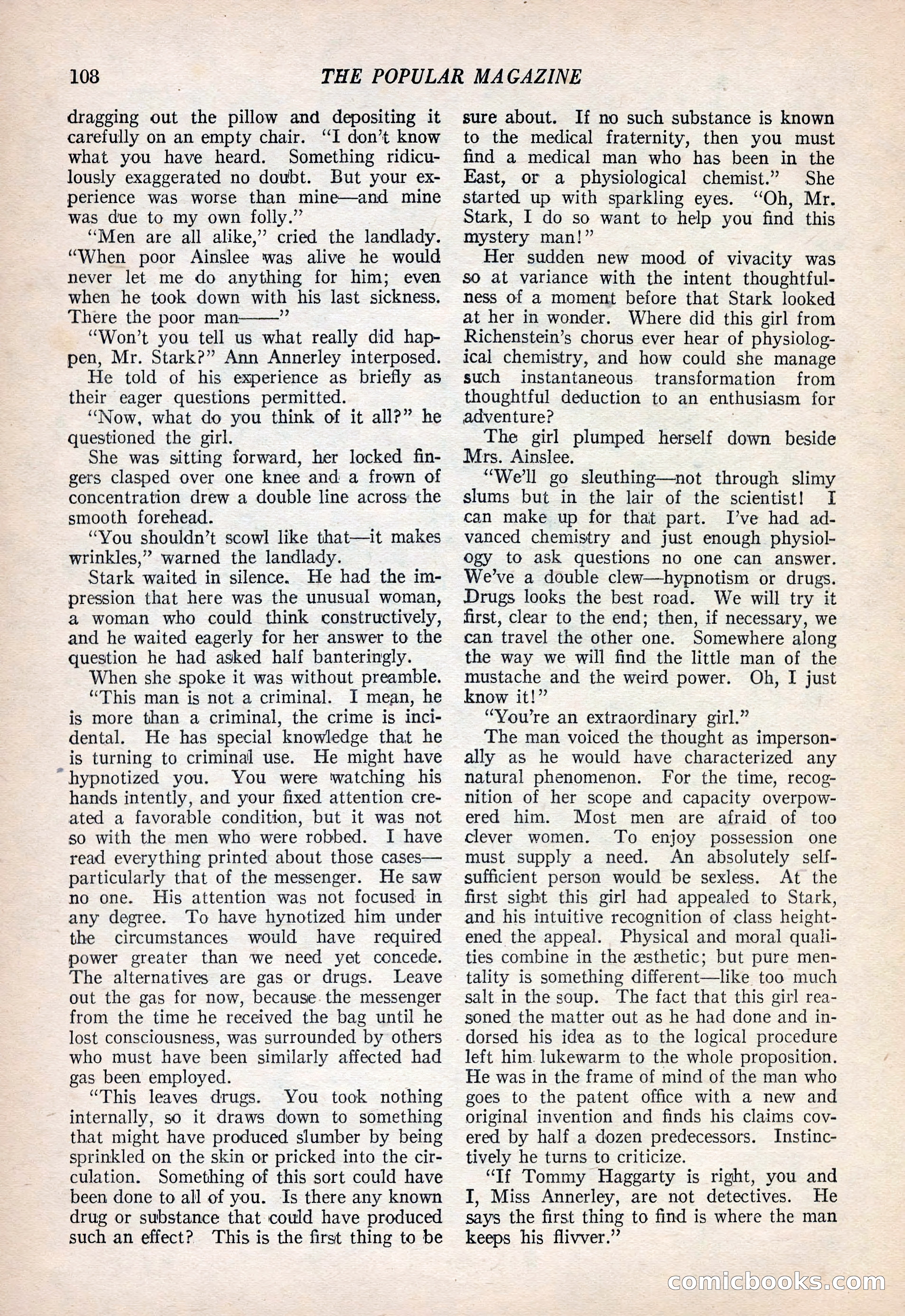 The Popular Magazine, September 20, 1922 — page 110 of 195