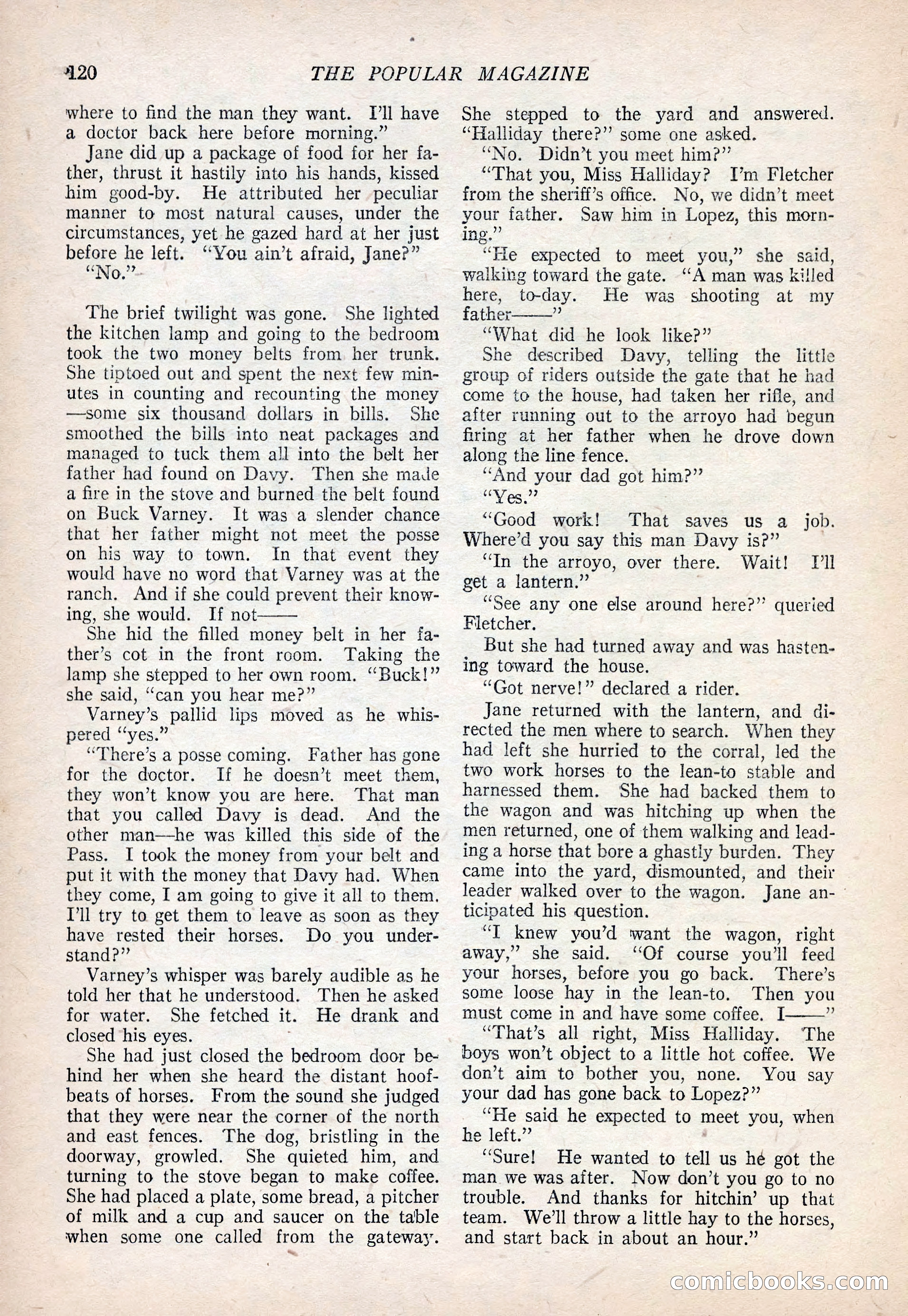 The Popular Magazine, September 20, 1922 — page 122 of 195
