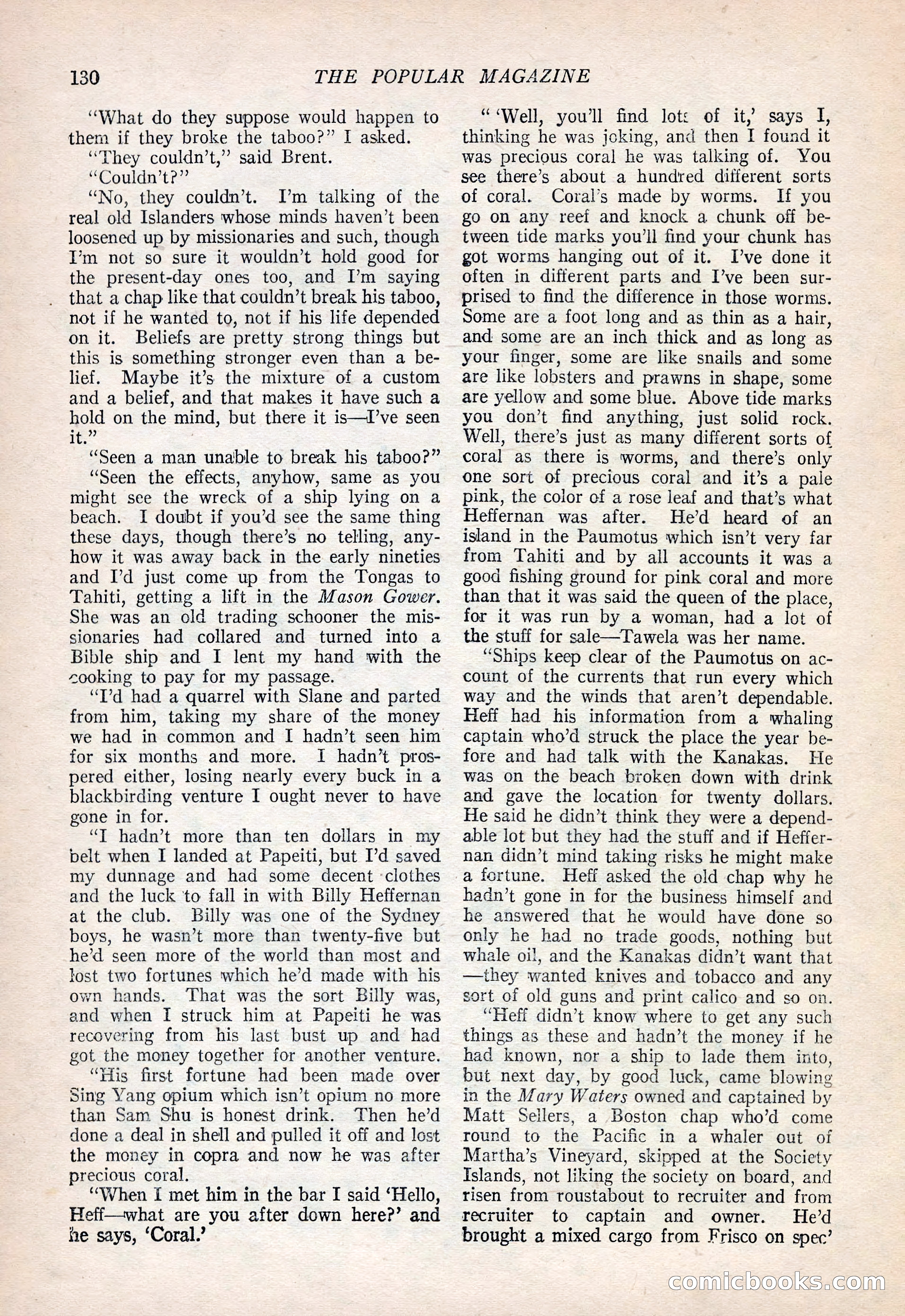 The Popular Magazine, September 20, 1922 — page 132 of 195