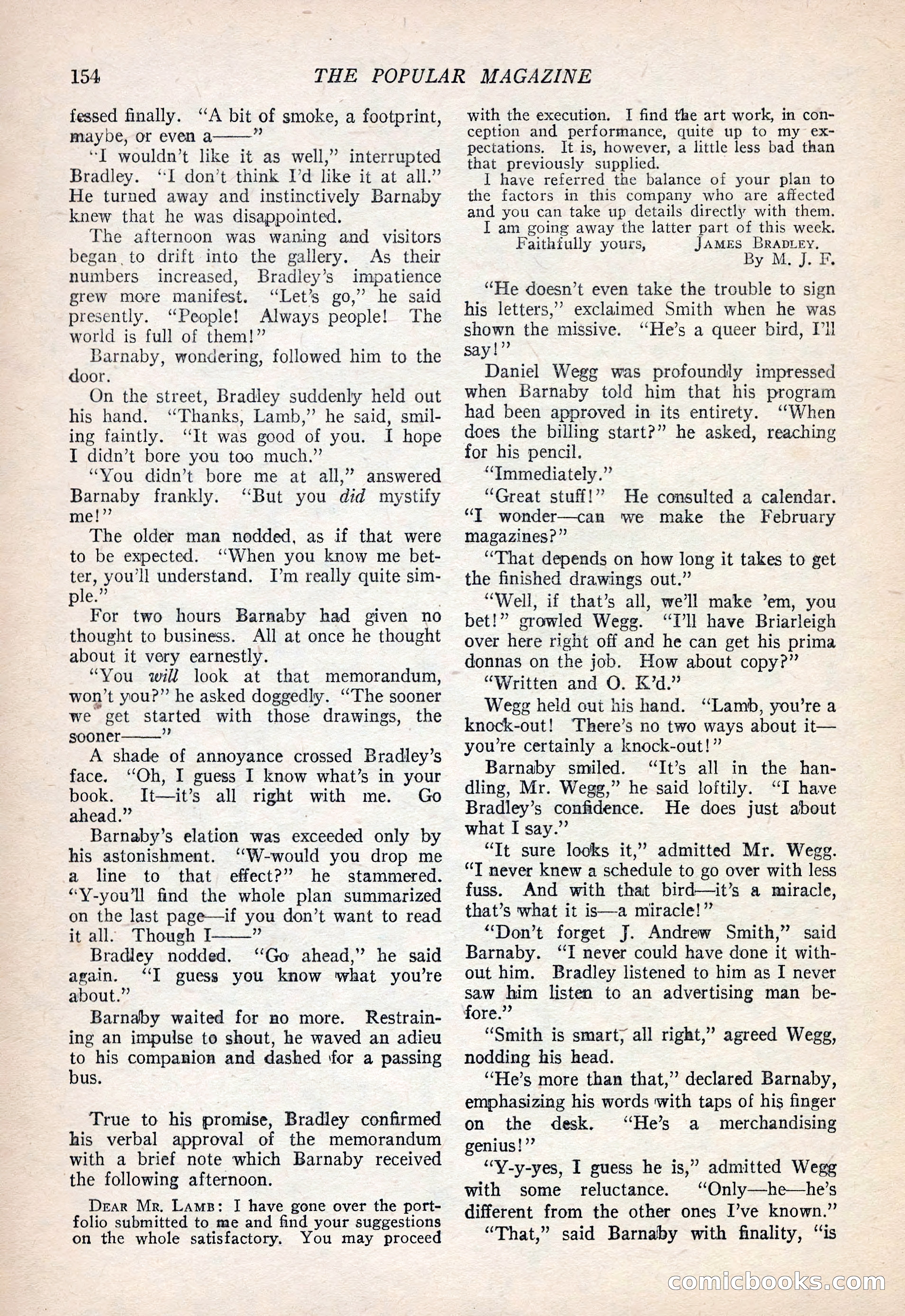 The Popular Magazine, September 20, 1922 — page 156 of 195