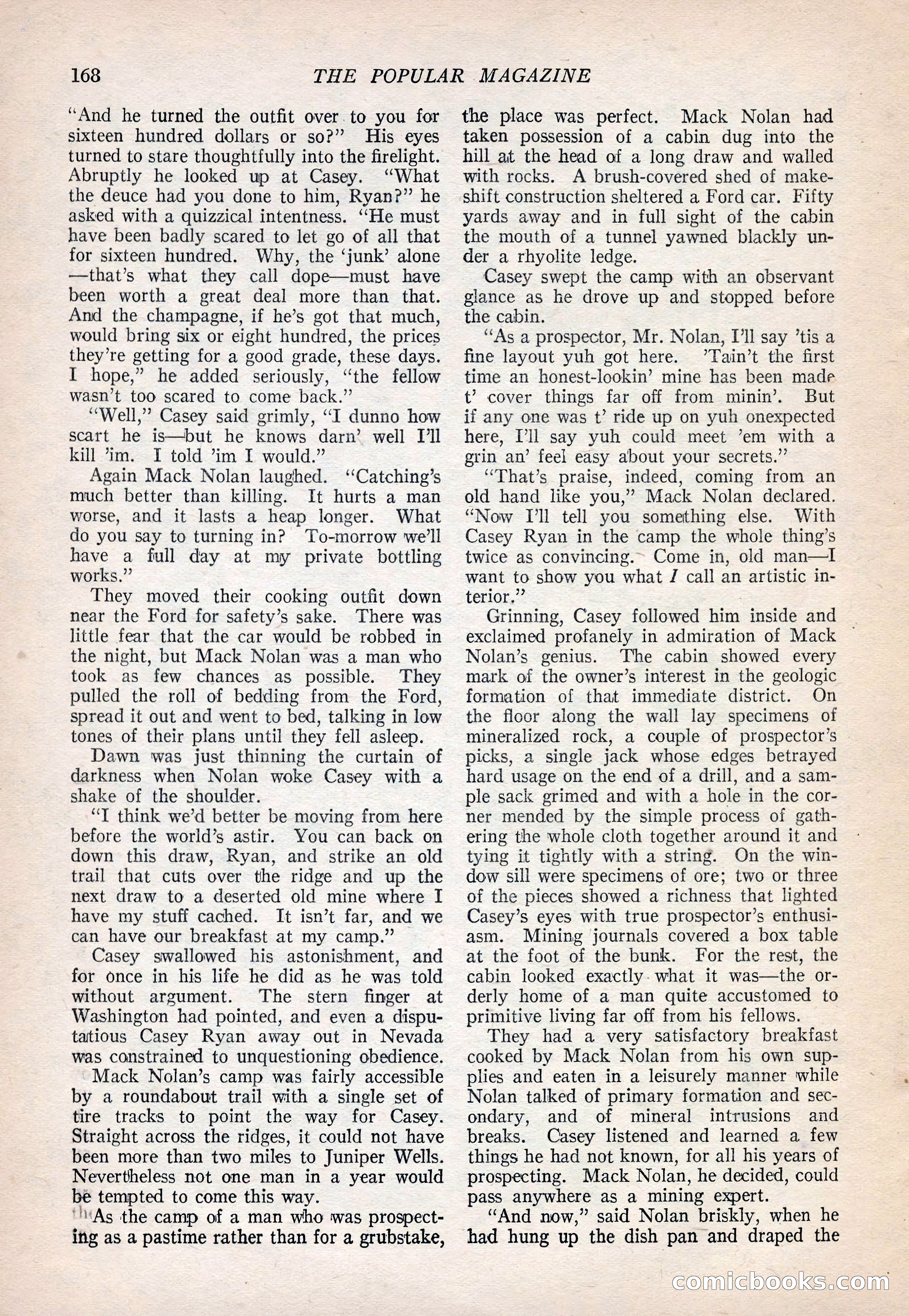 The Popular Magazine, September 20, 1922 — page 170 of 195