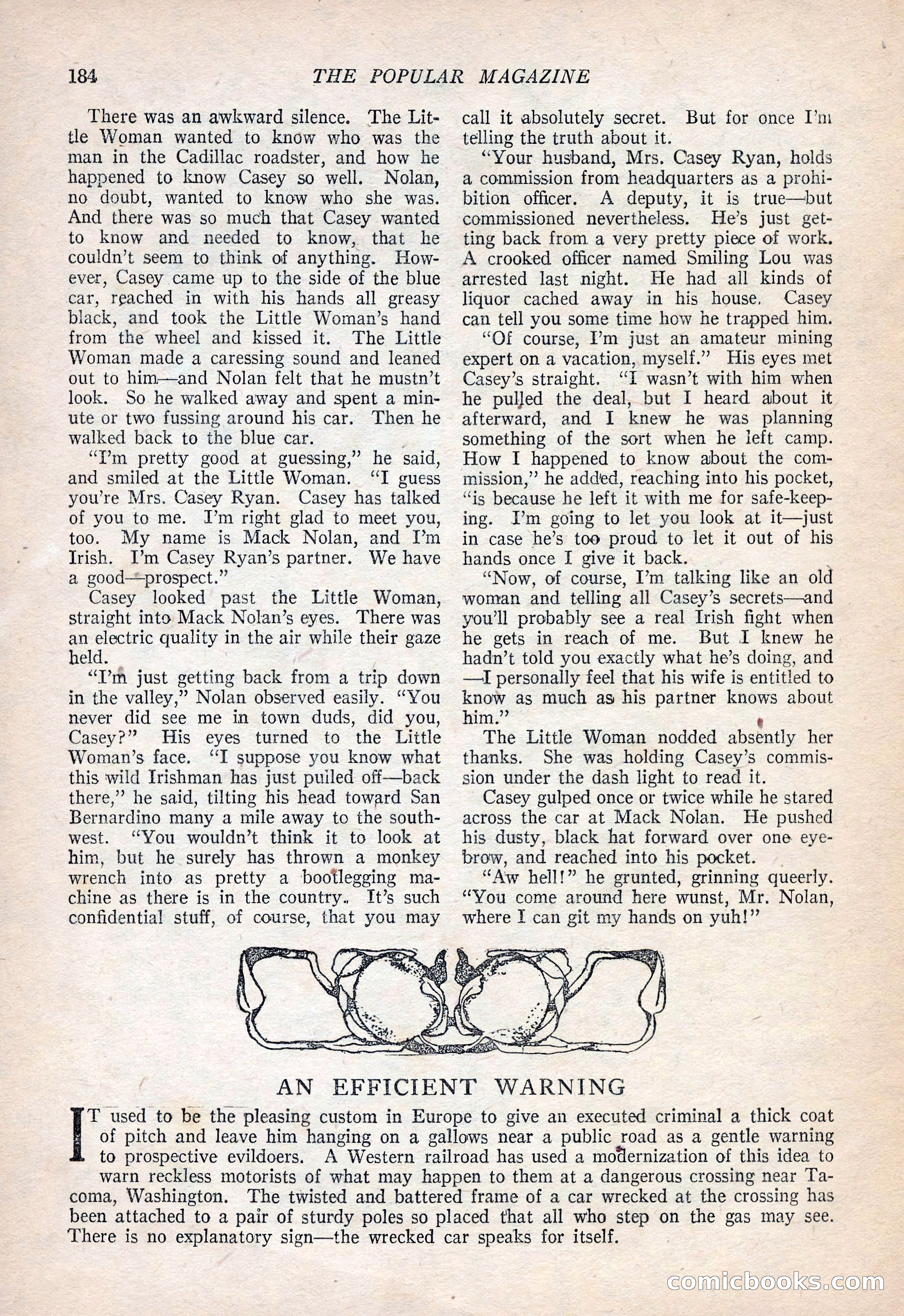 The Popular Magazine, September 20, 1922 — page 186 of 195