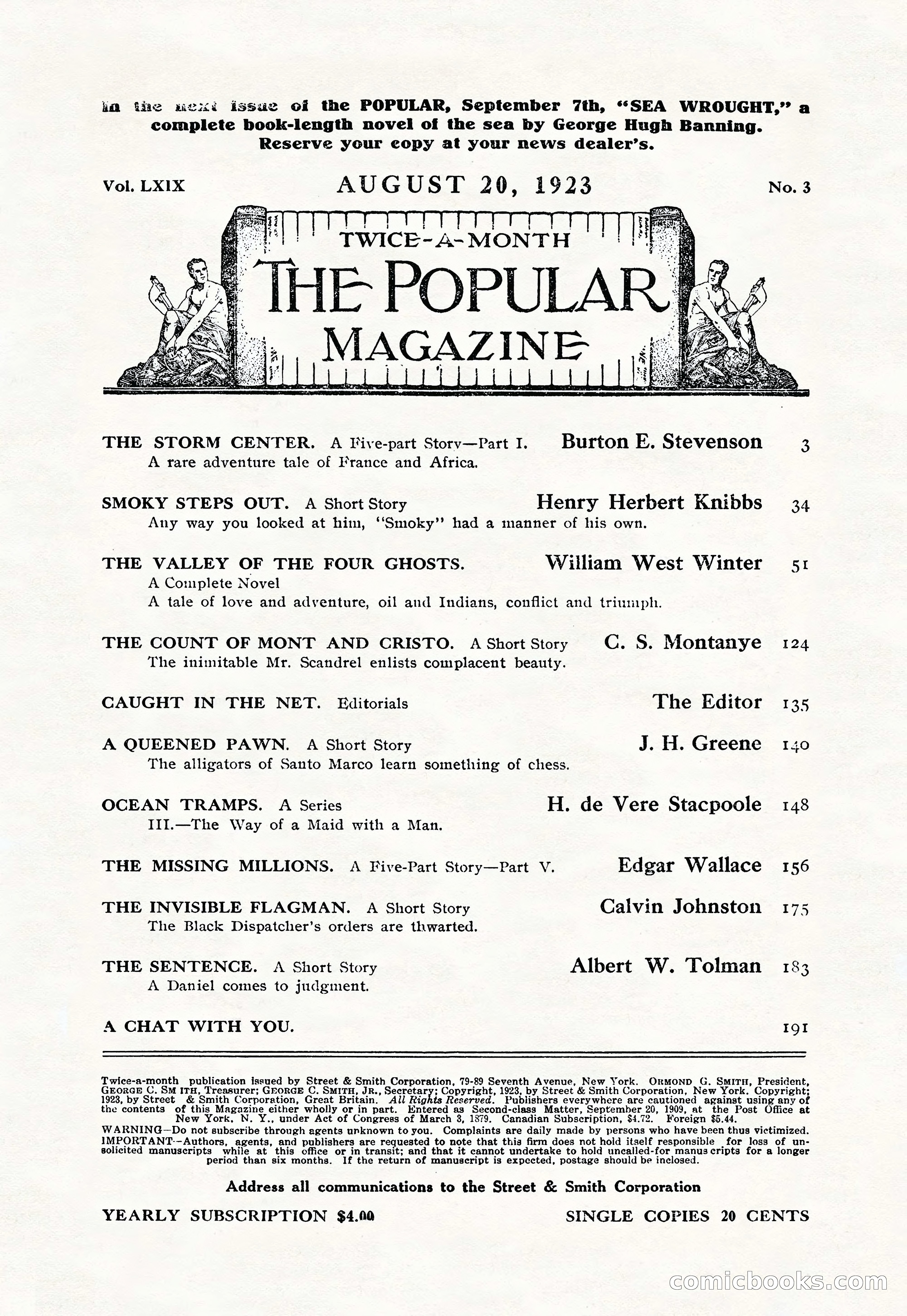 The Popular Magazine, August 20, 1923 — page 3 of 196