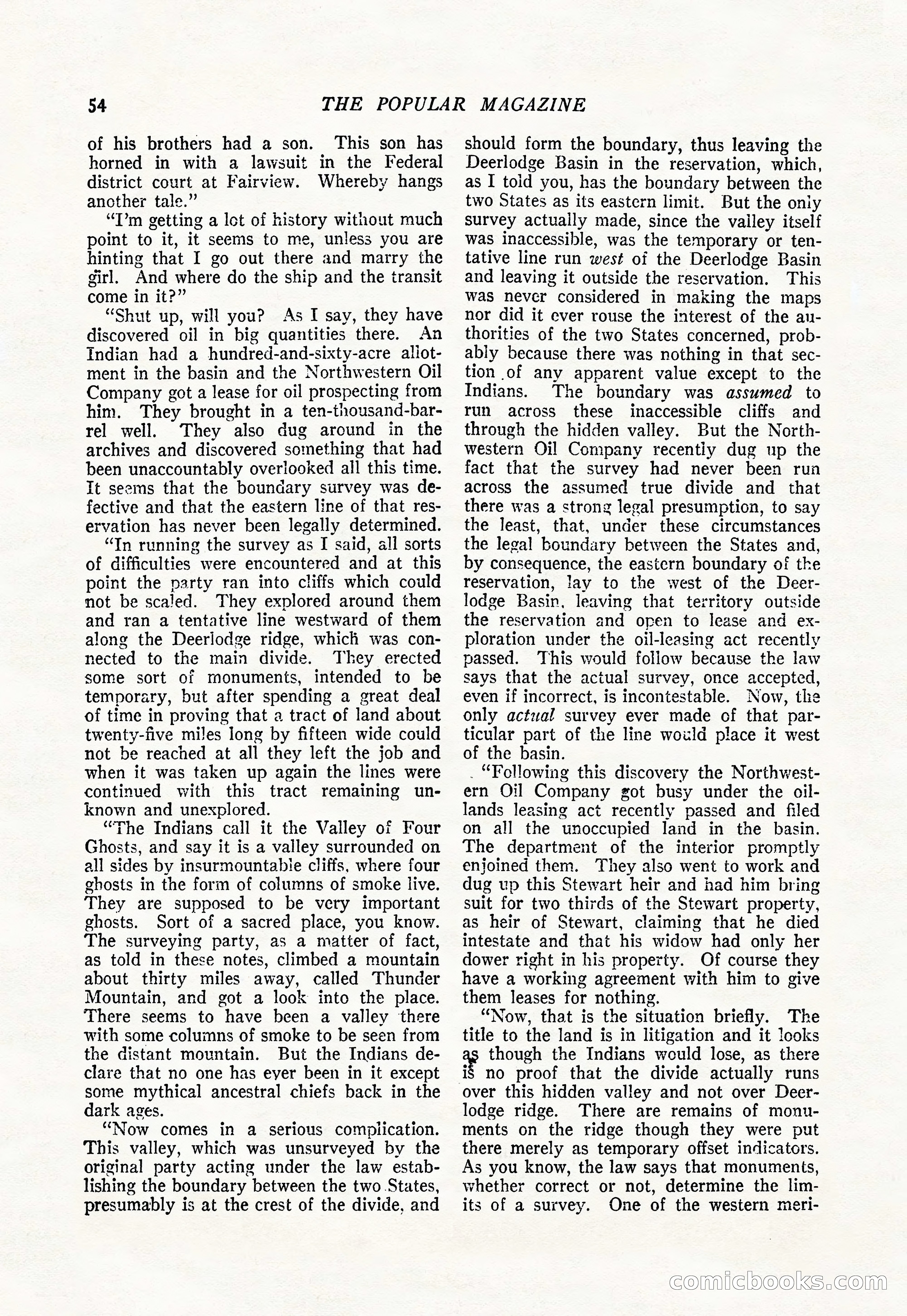The Popular Magazine, August 20, 1923 — page 56 of 196