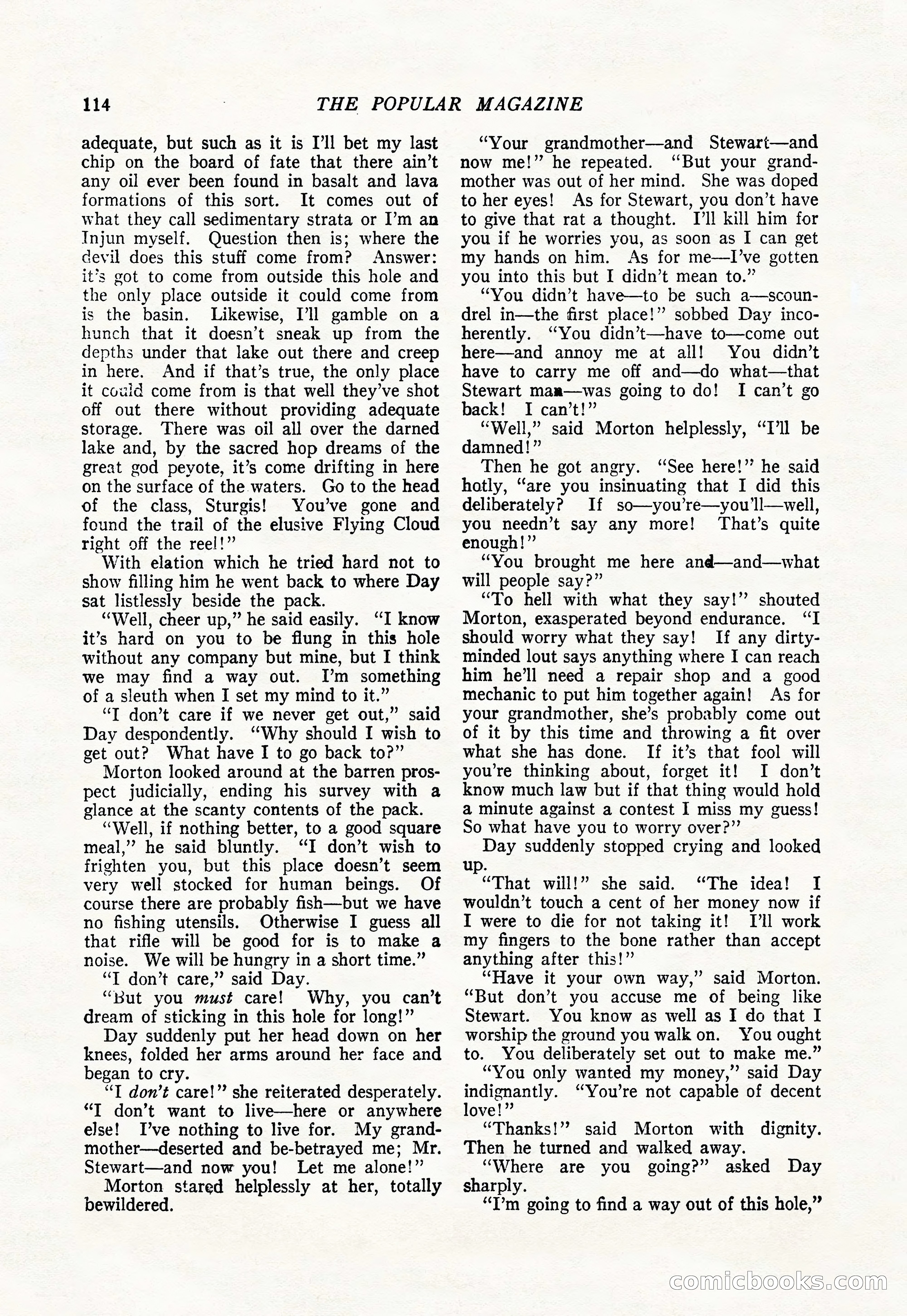 The Popular Magazine, August 20, 1923 — page 116 of 196