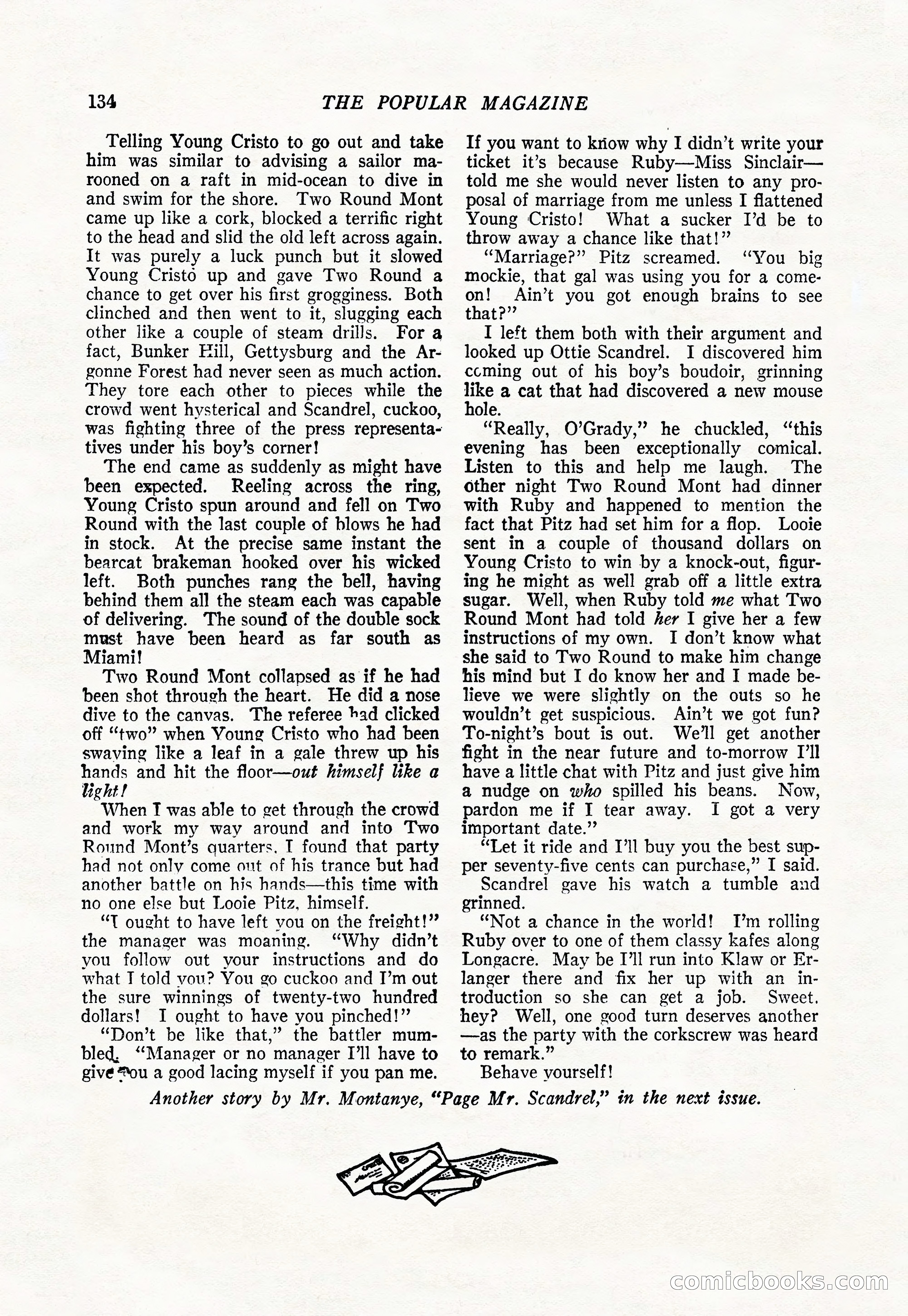 The Popular Magazine, August 20, 1923 — page 136 of 196