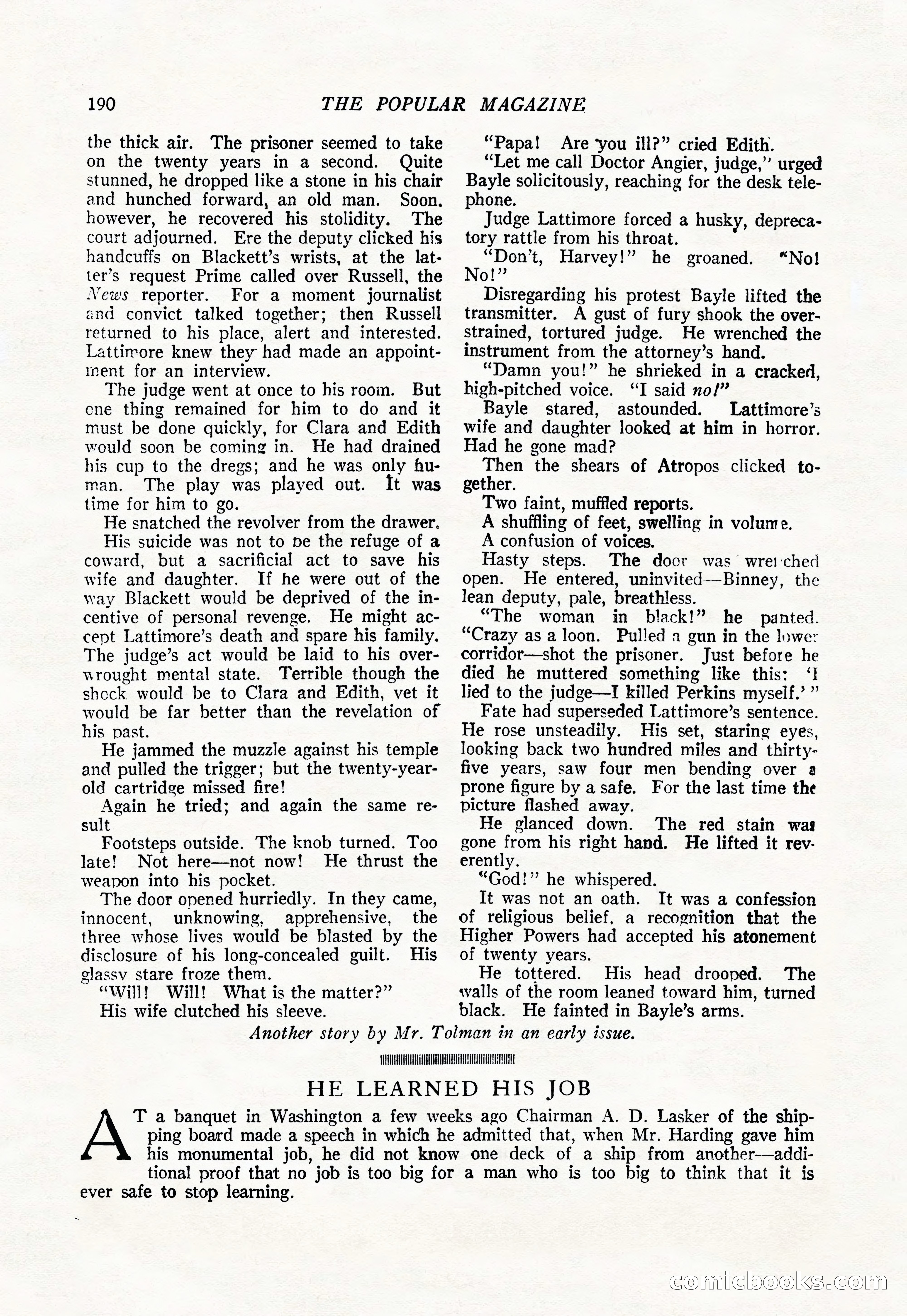 The Popular Magazine, August 20, 1923 — page 192 of 196