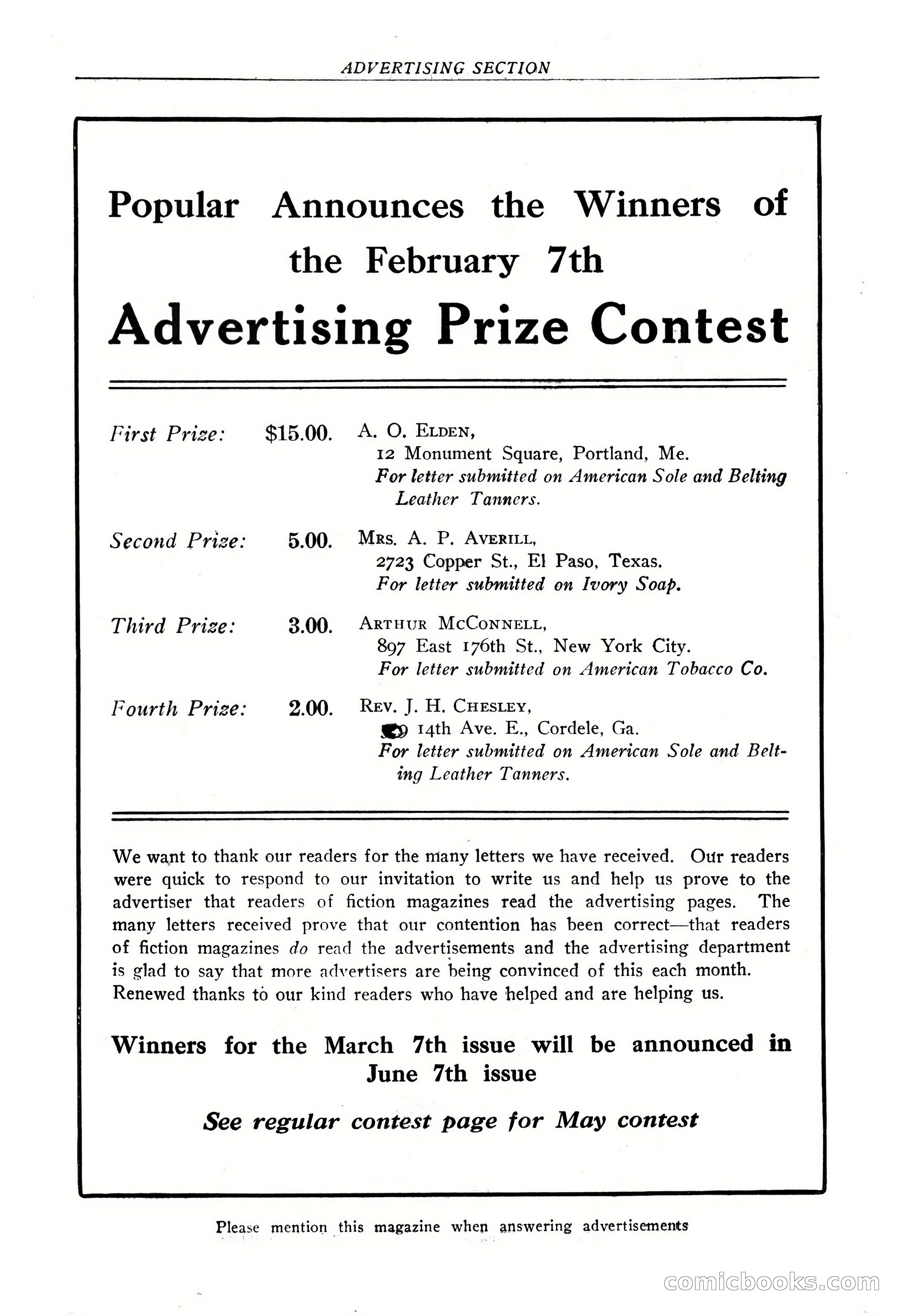 The Popular Magazine, May 7, 1924 — page 16 of 228