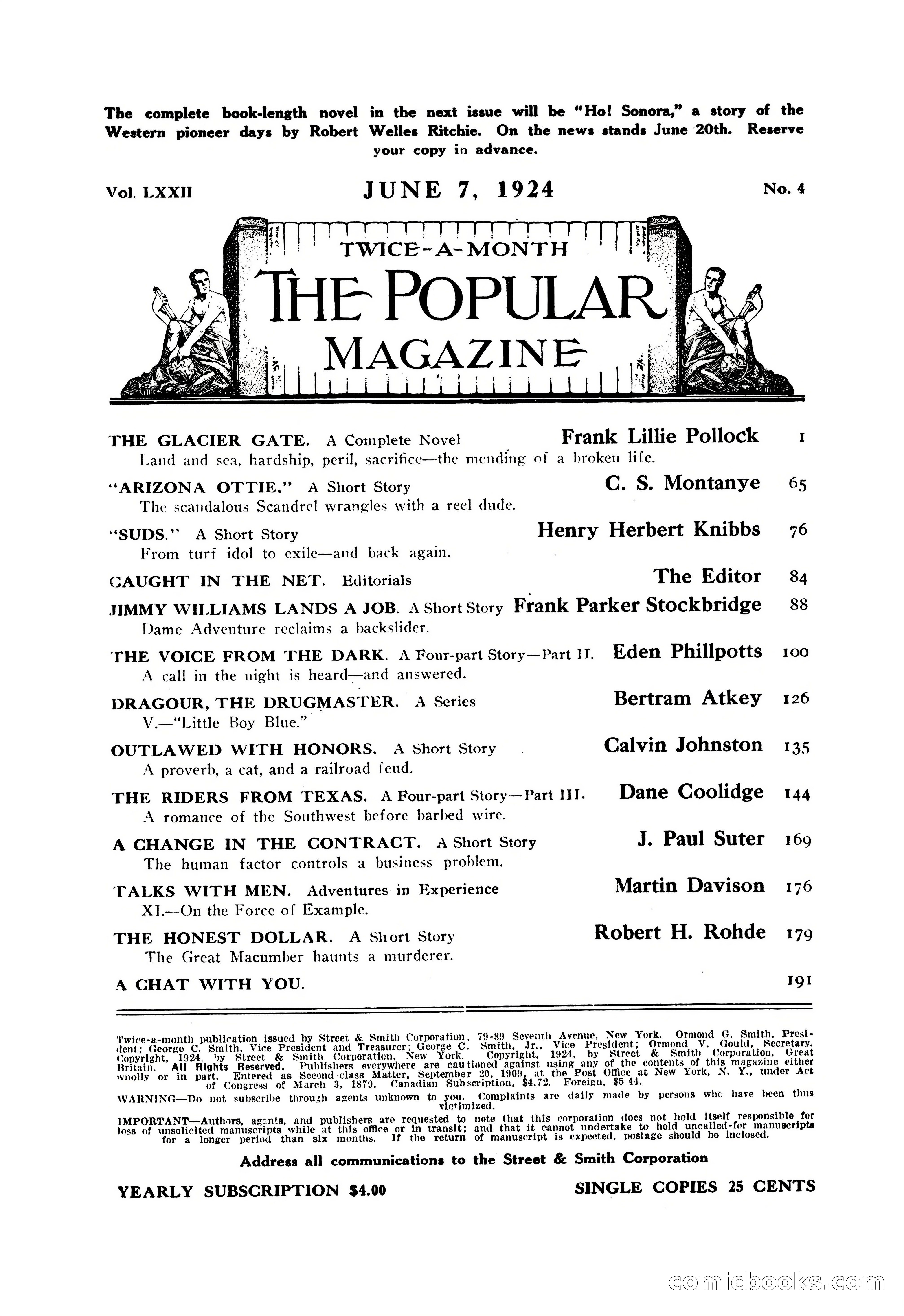 The Popular Magazine, June 7, 1924 — page 4 of 222