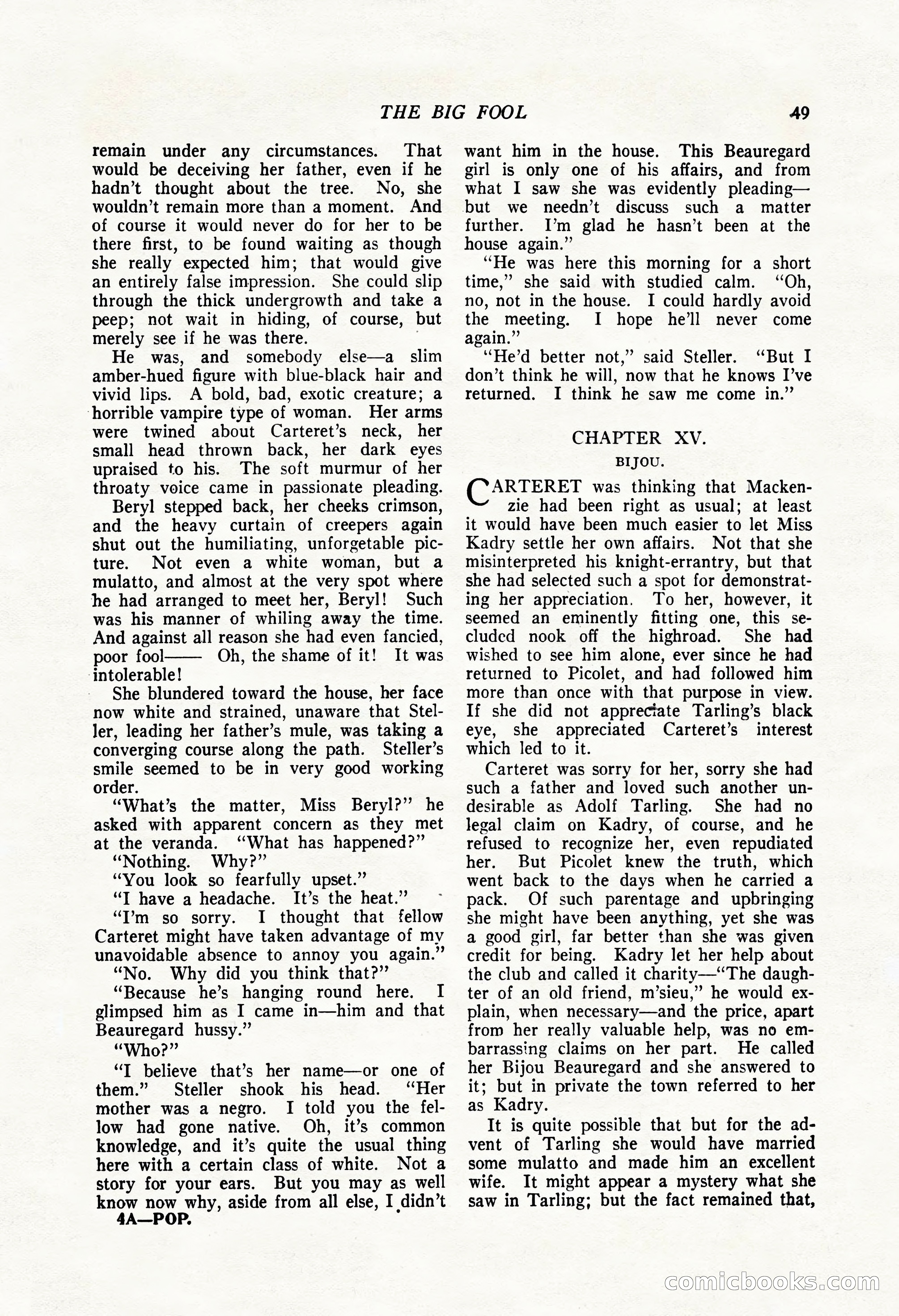 The Popular Magazine, August 7, 1924 — page 59 of 212