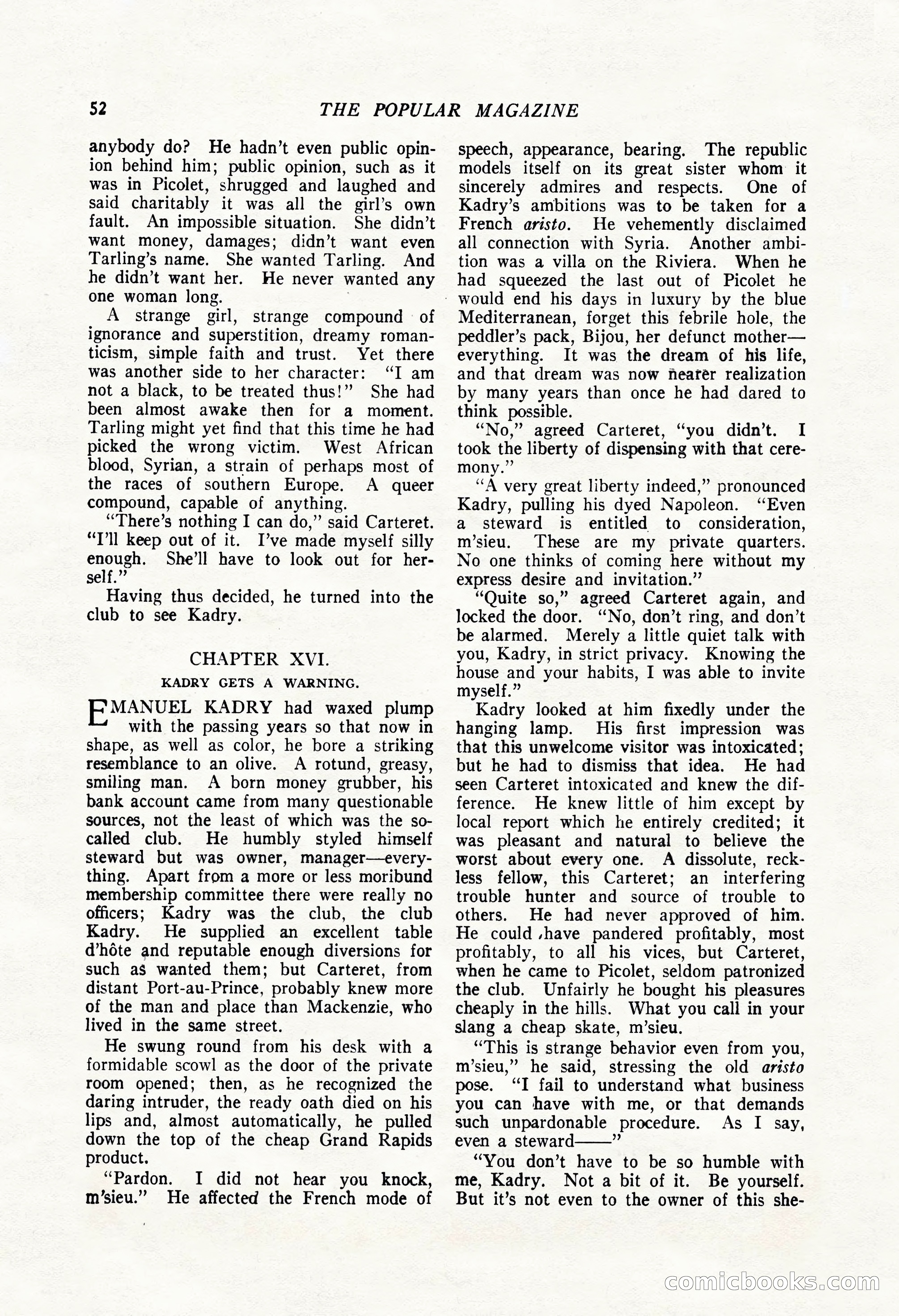 The Popular Magazine, August 7, 1924 — page 62 of 212