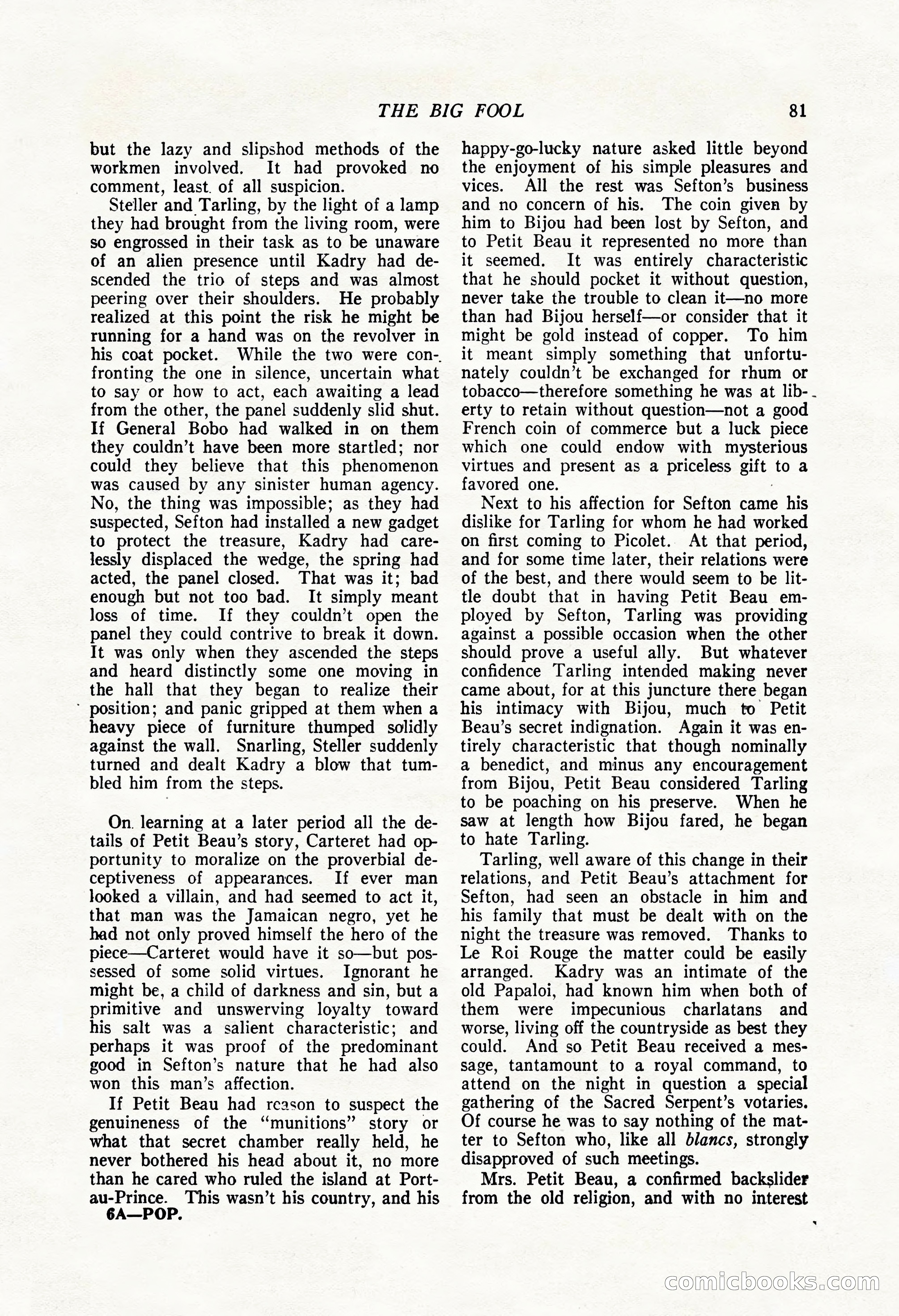 The Popular Magazine, August 7, 1924 — page 91 of 212