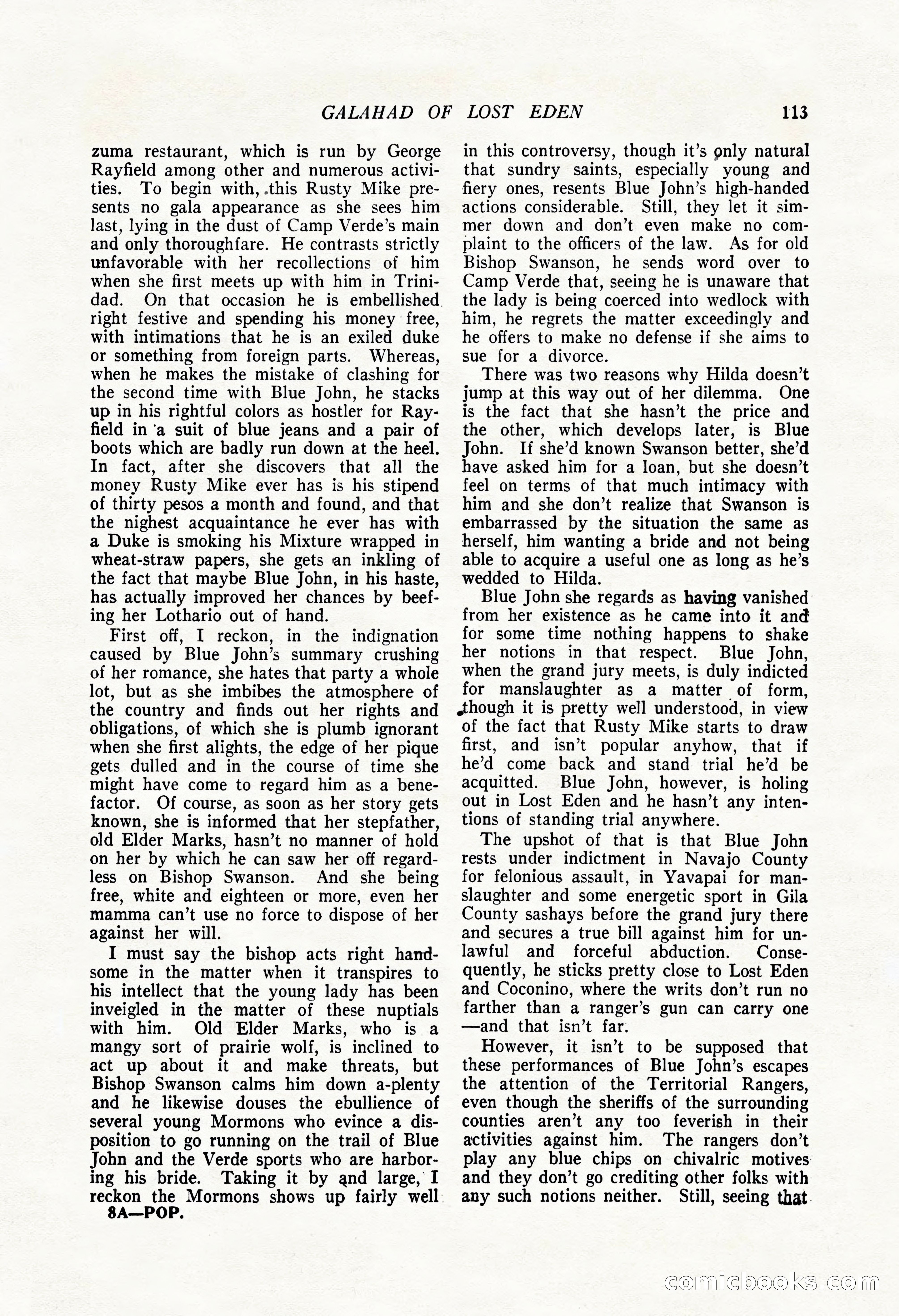 The Popular Magazine, August 7, 1924 — page 123 of 212