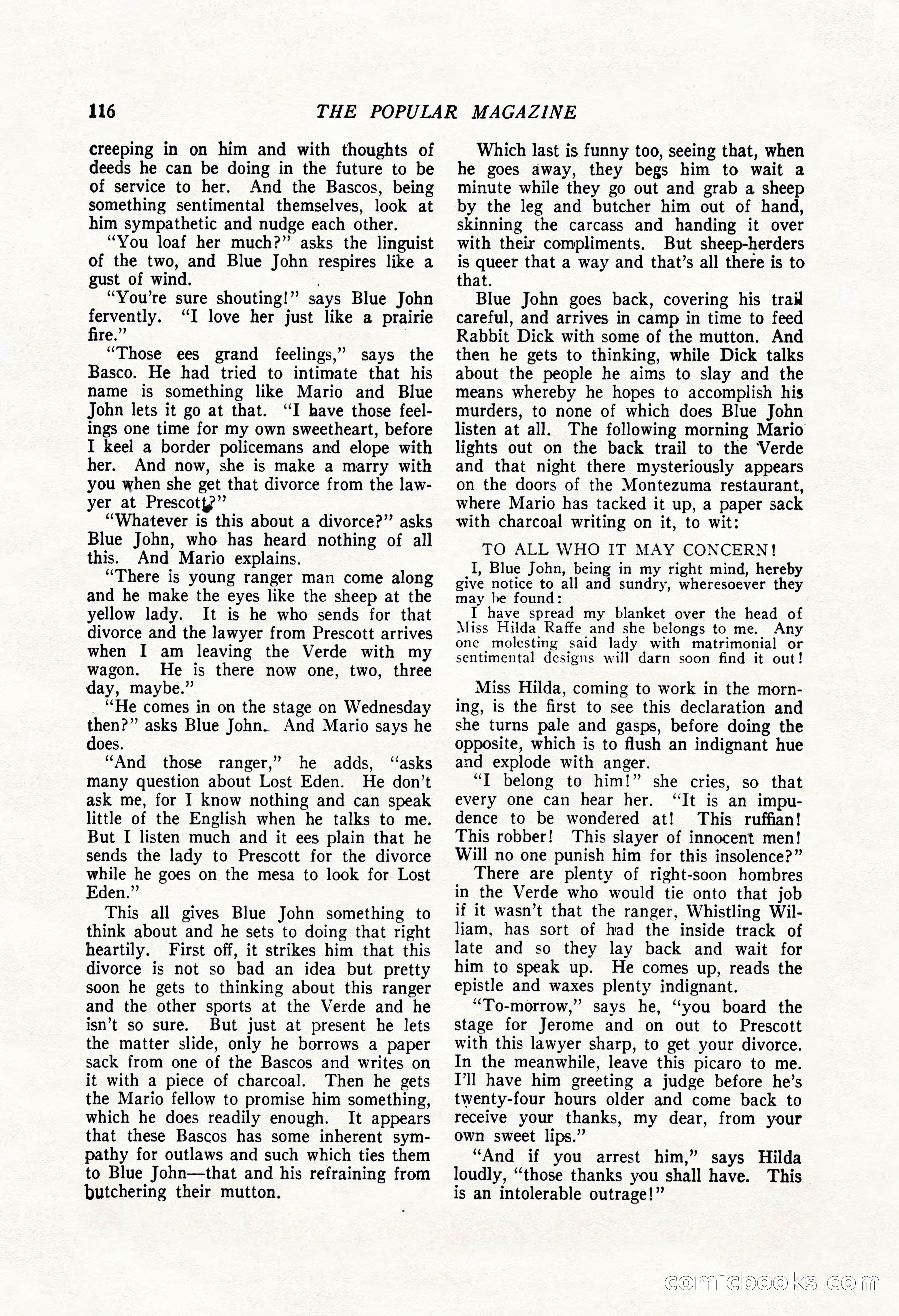 The Popular Magazine, August 7, 1924 — page 126 of 212