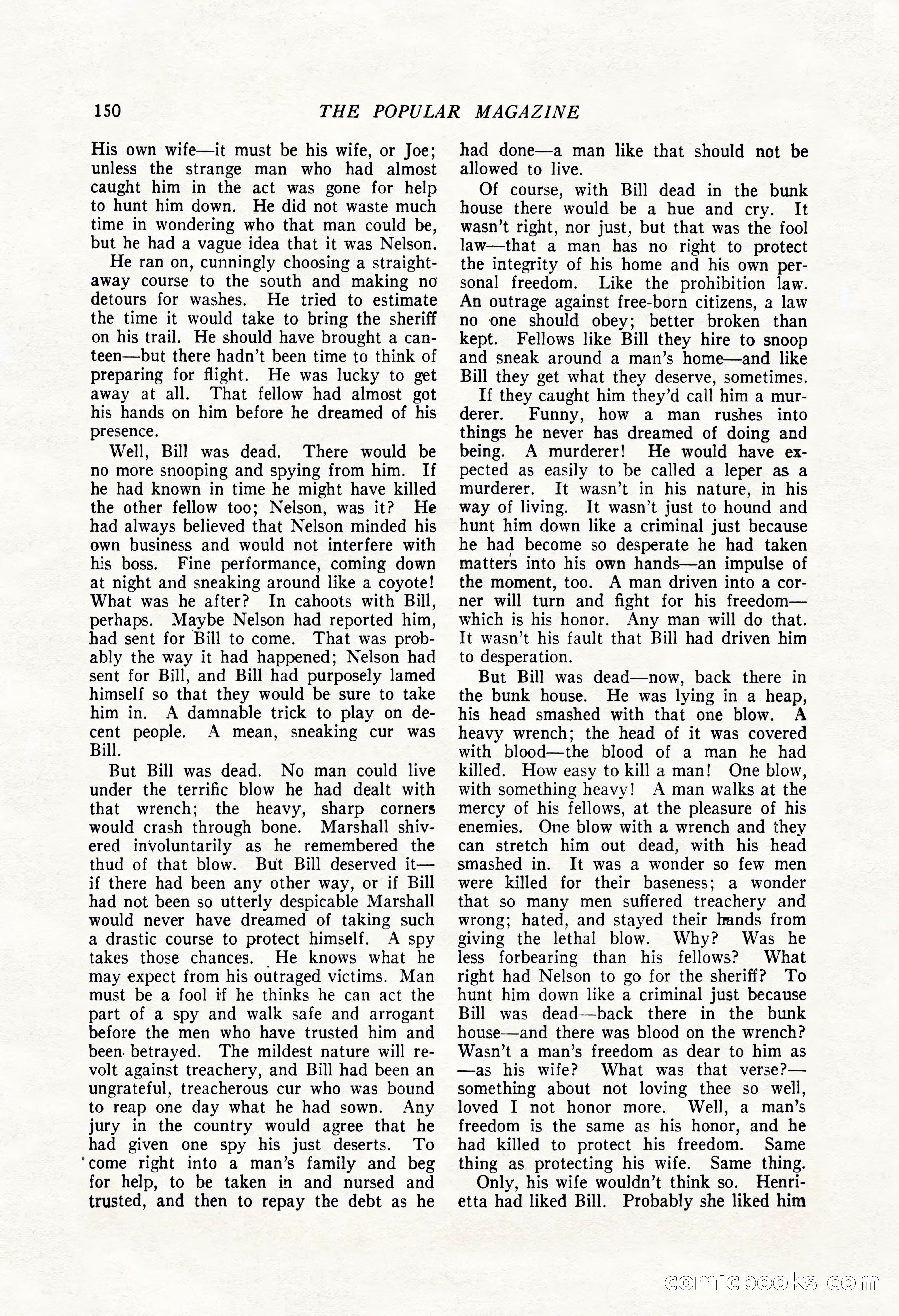 The Popular Magazine, August 7, 1924 — page 160 of 212
