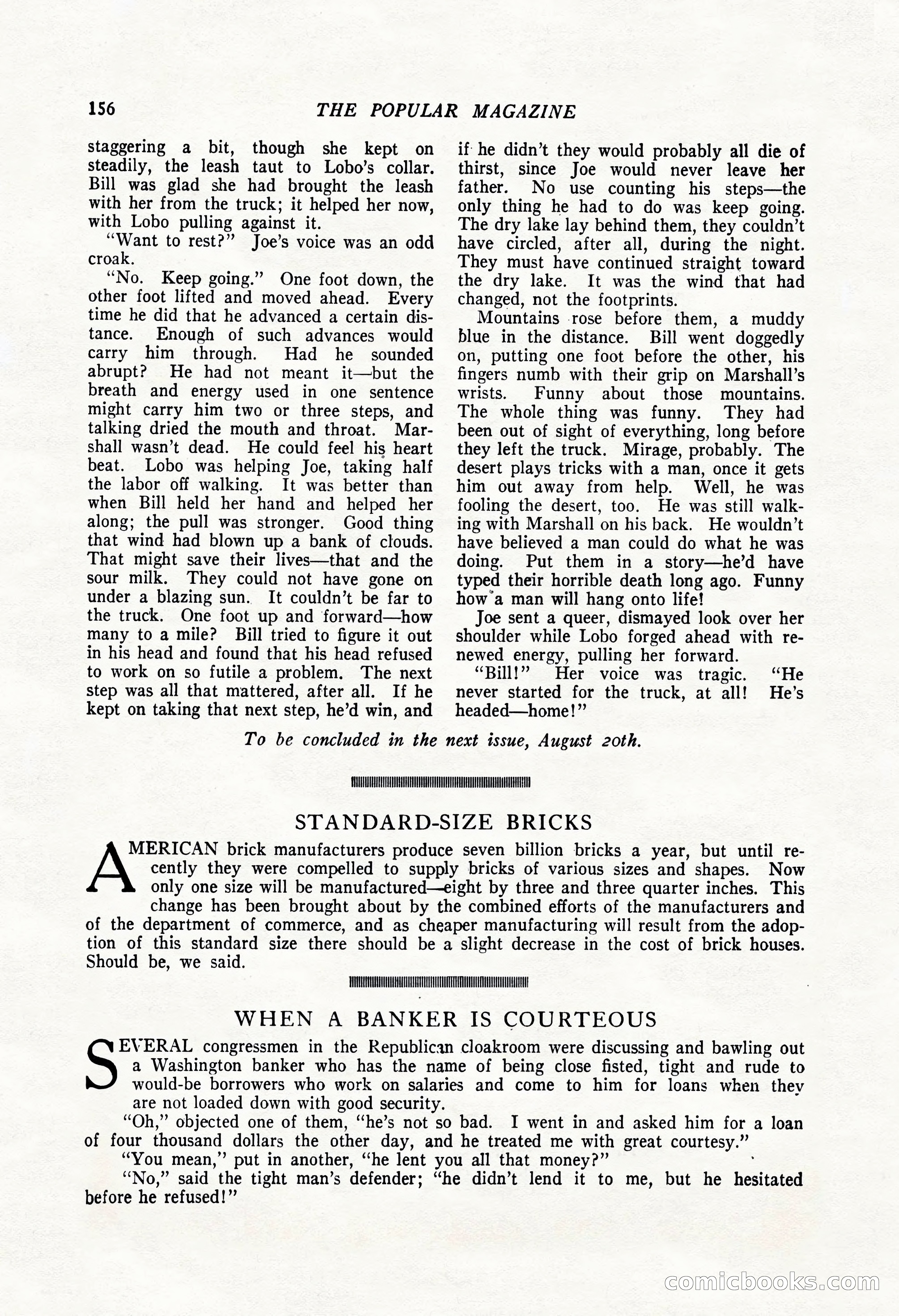 The Popular Magazine, August 7, 1924 — page 166 of 212