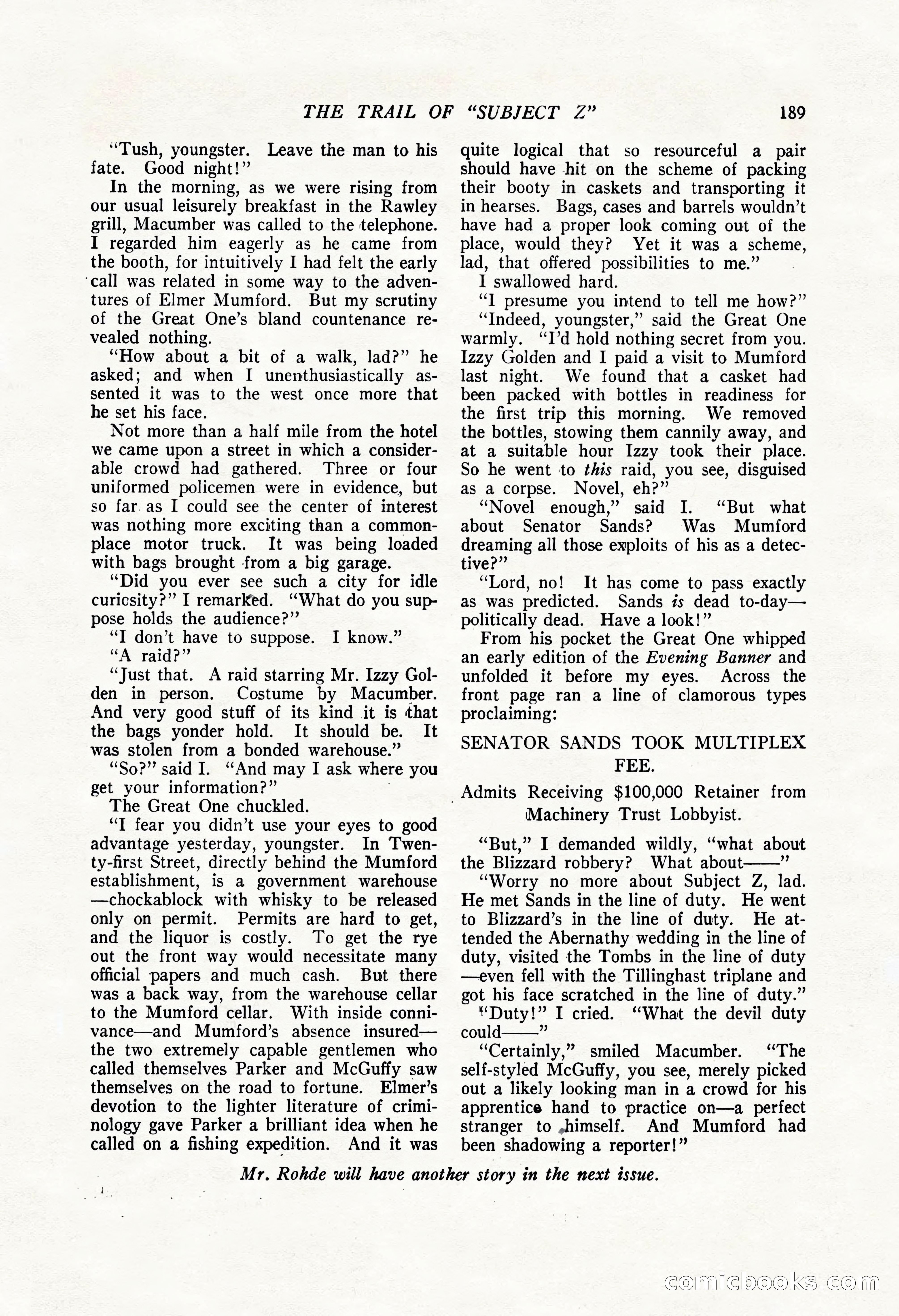 The Popular Magazine, August 7, 1924 — page 199 of 212