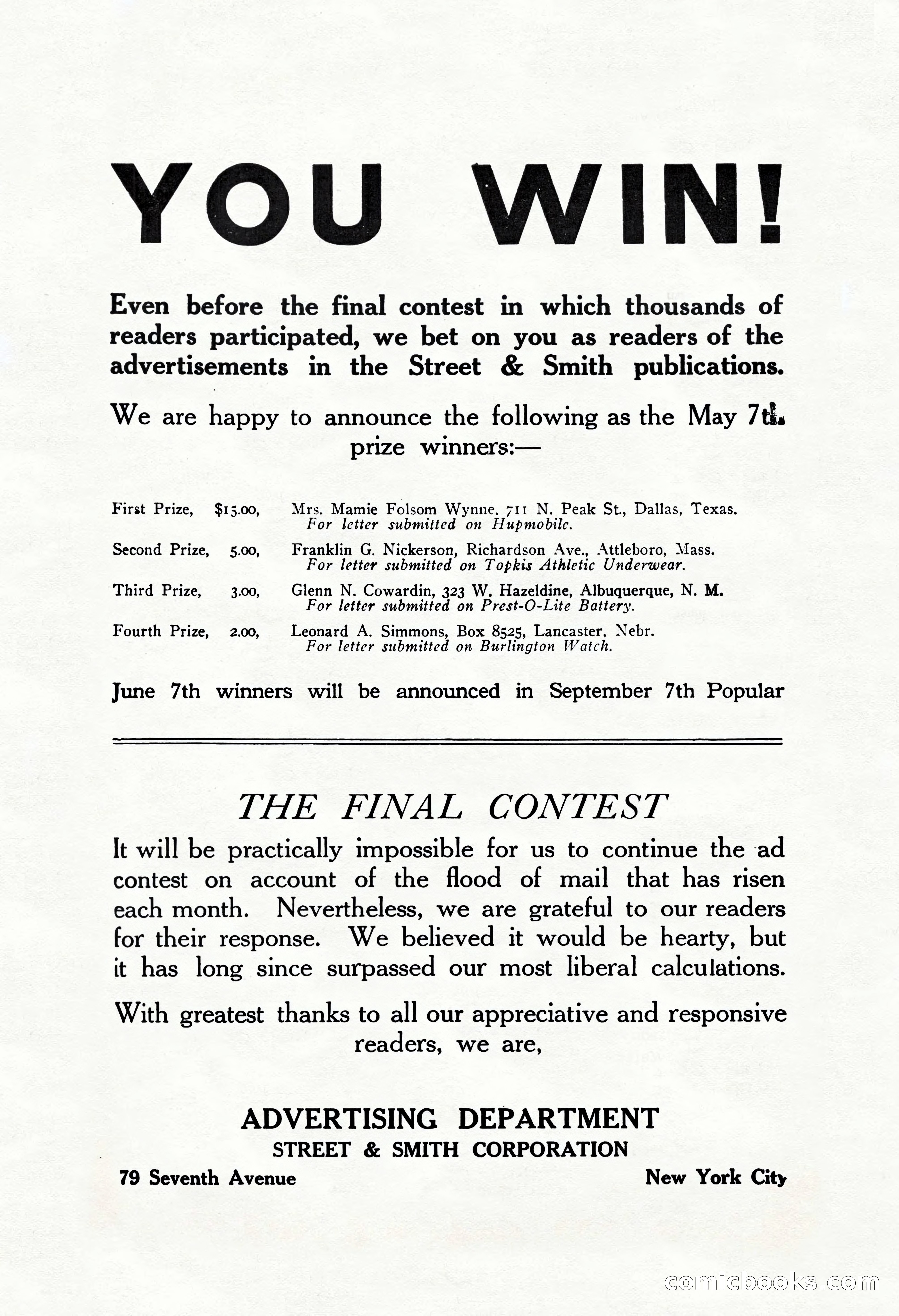 The Popular Magazine, August 7, 1924 — page 202 of 212