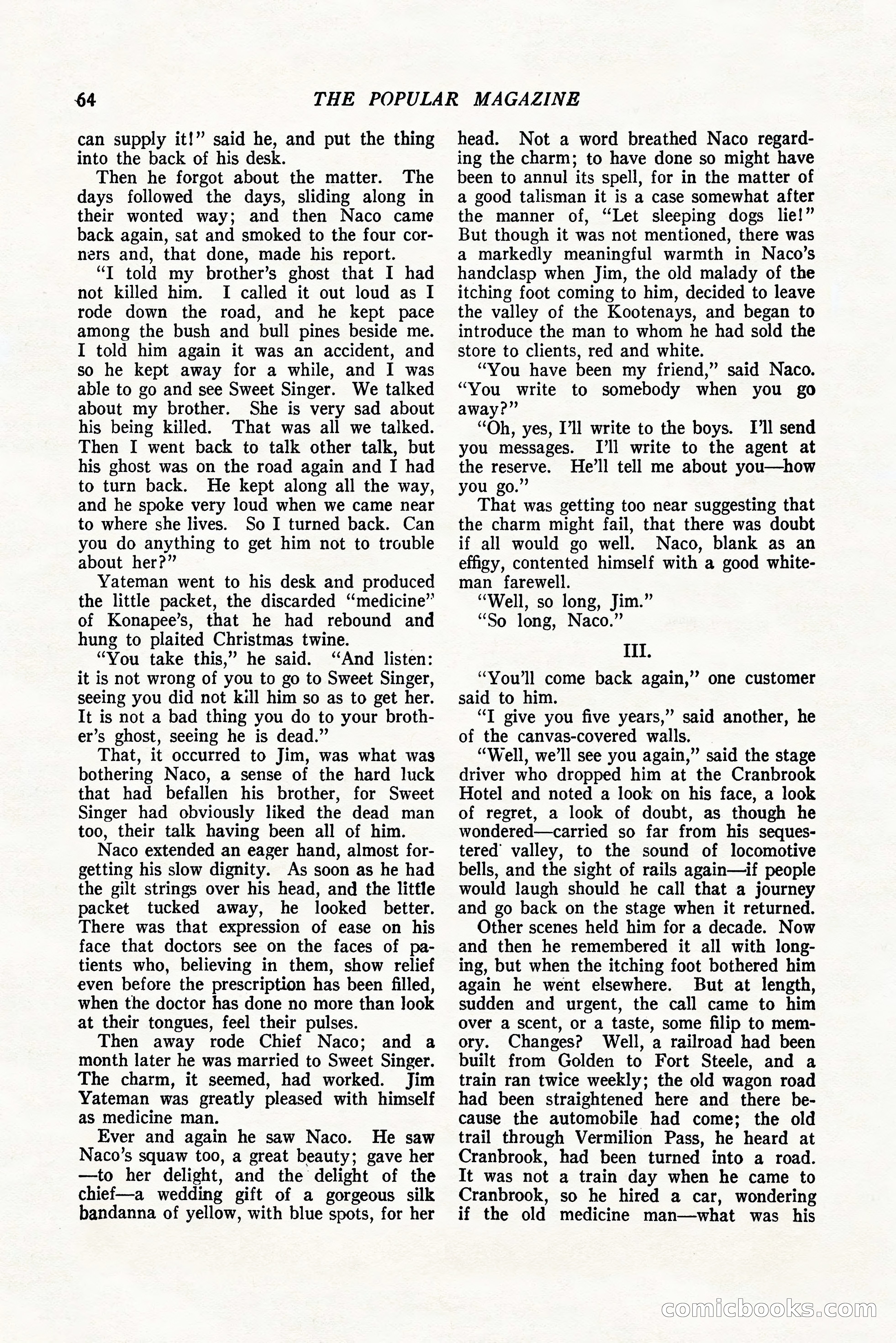 The Popular Magazine, October 20, 1924 — page 66 of 196