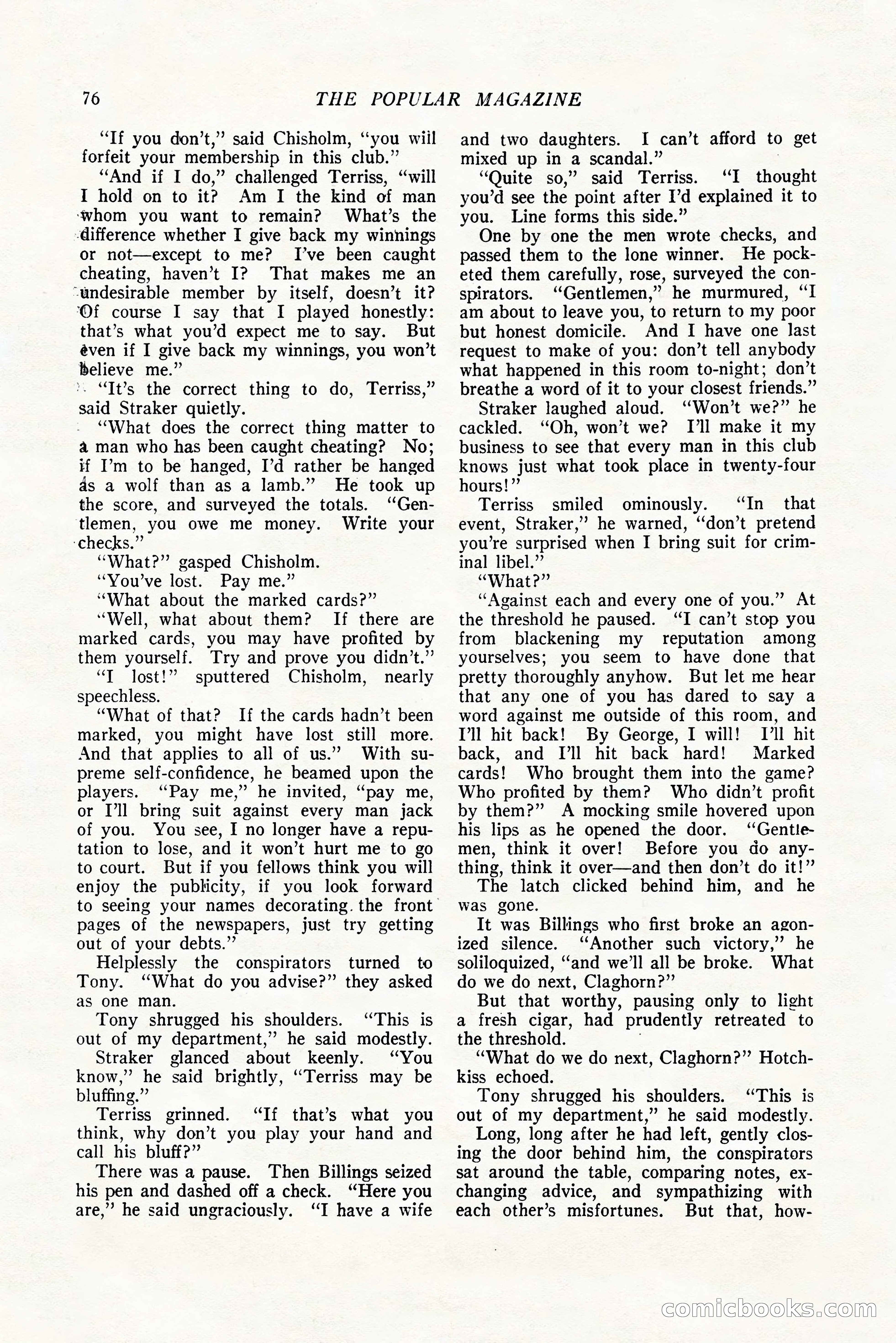 The Popular Magazine, October 20, 1924 — page 78 of 196