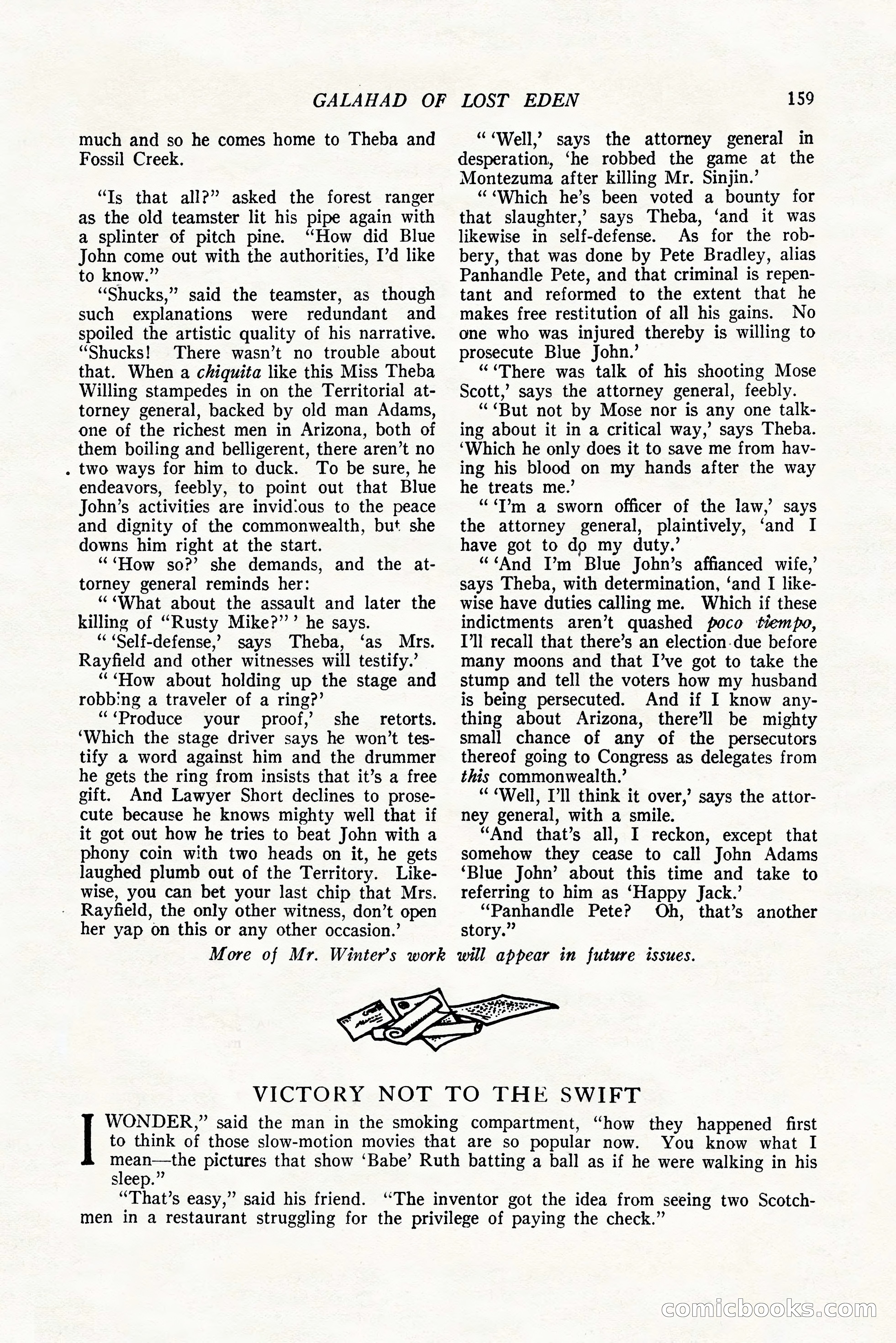 The Popular Magazine, October 20, 1924 — page 161 of 196