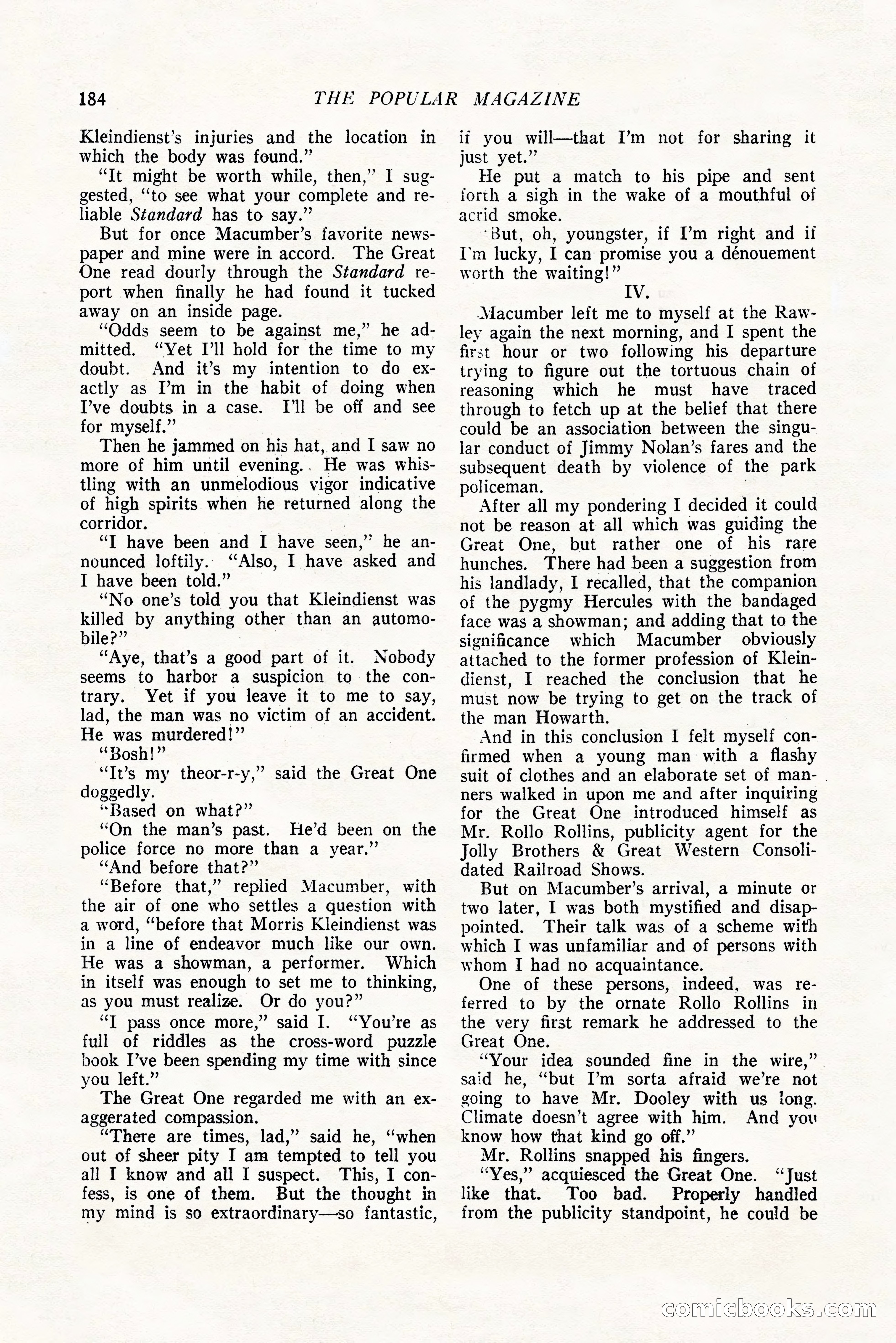 The Popular Magazine, October 20, 1924 — page 186 of 196