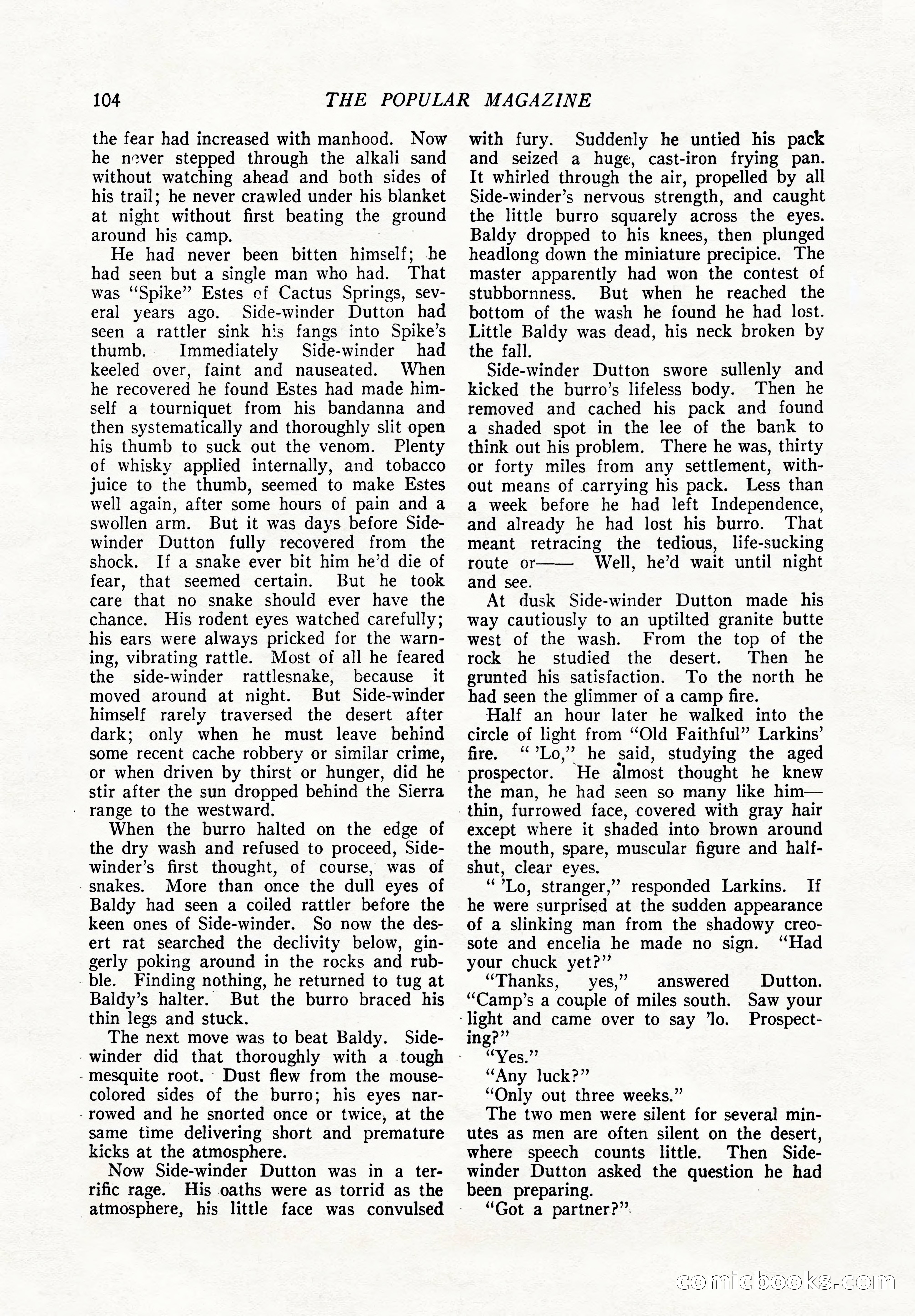 The Popular Magazine, December 7, 1924 — page 122 of 228