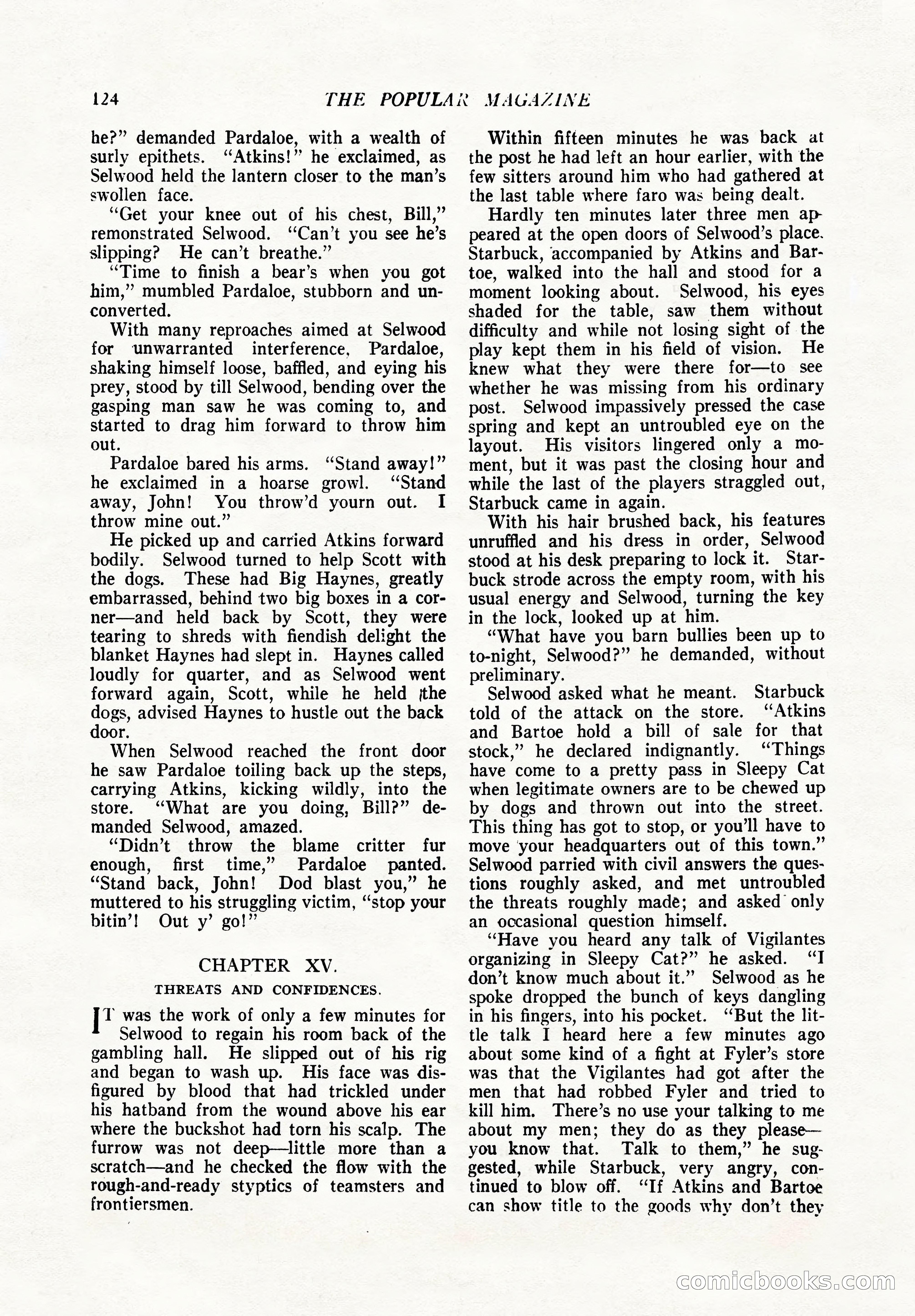 The Popular Magazine, December 7, 1924 — page 142 of 228