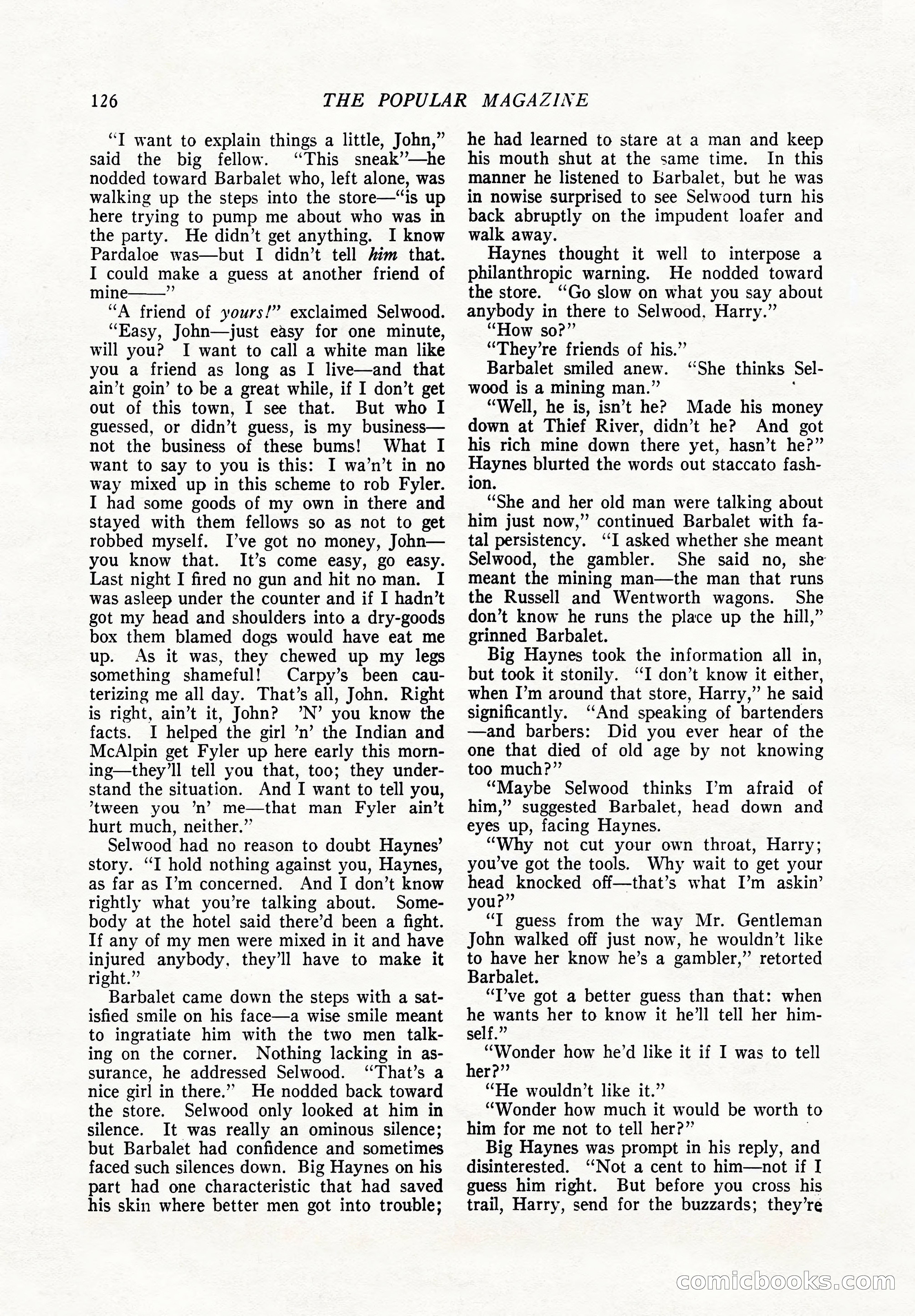 The Popular Magazine, December 7, 1924 — page 144 of 228