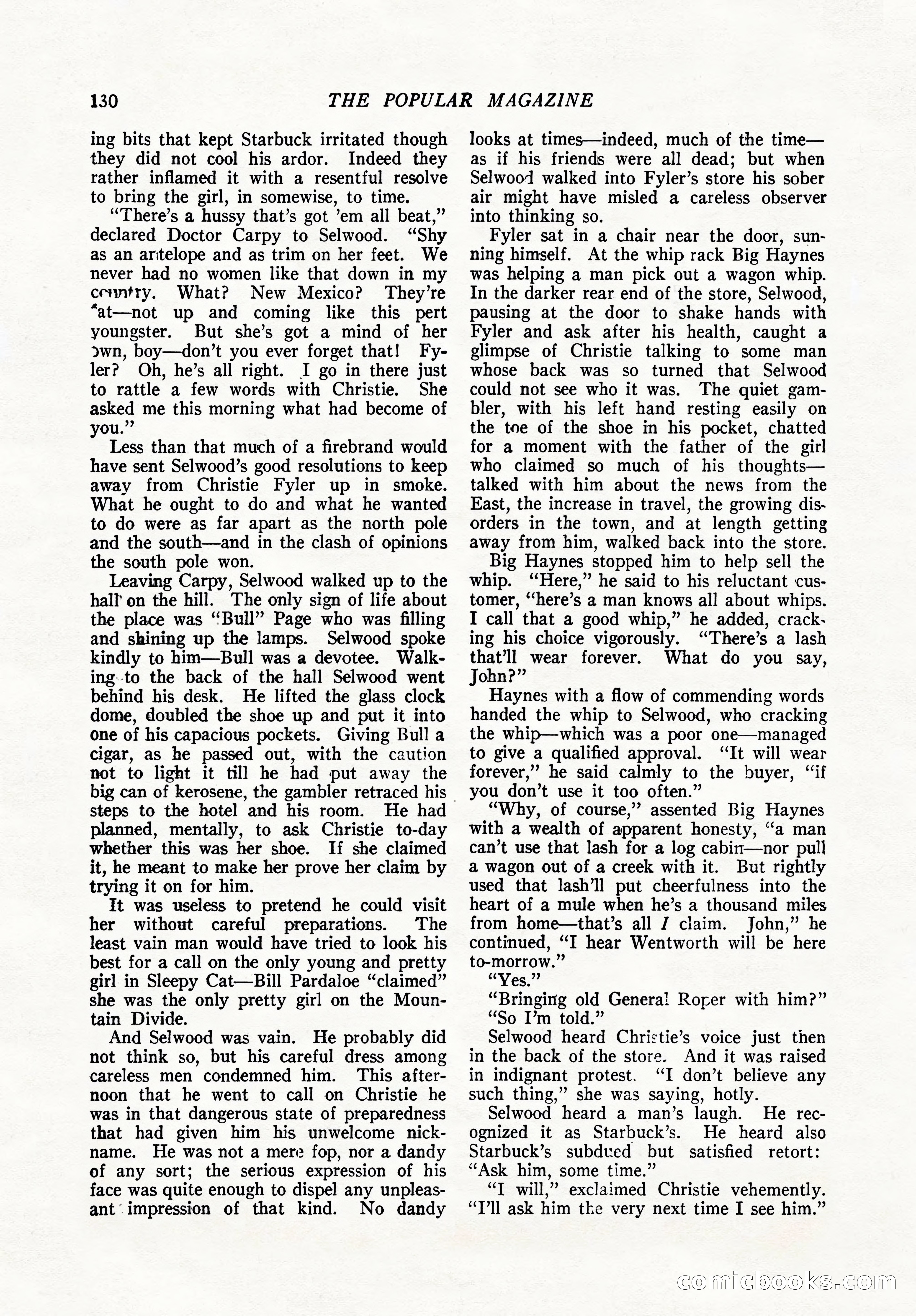 The Popular Magazine, December 7, 1924 — page 148 of 228