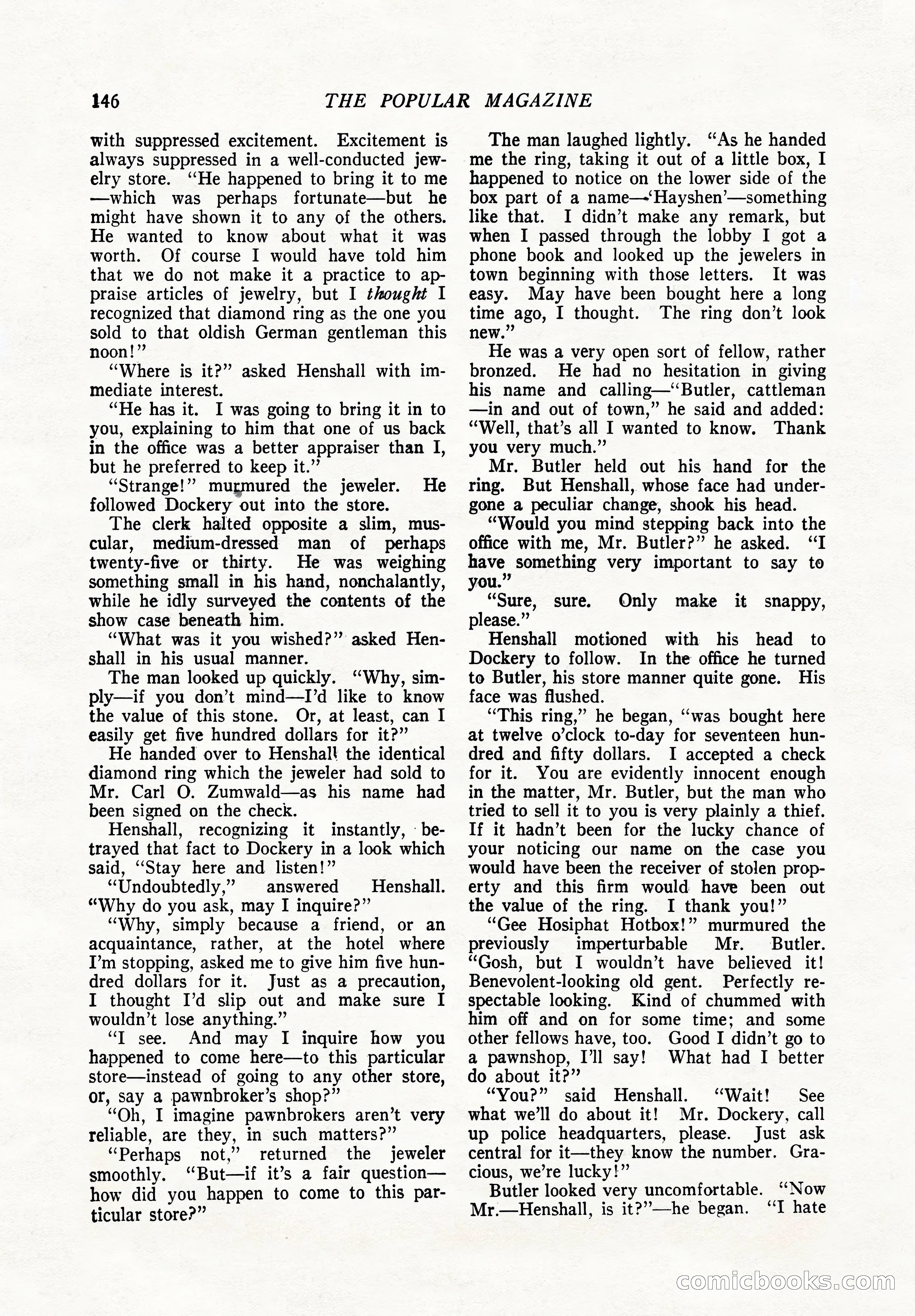 The Popular Magazine, December 7, 1924 — page 164 of 228