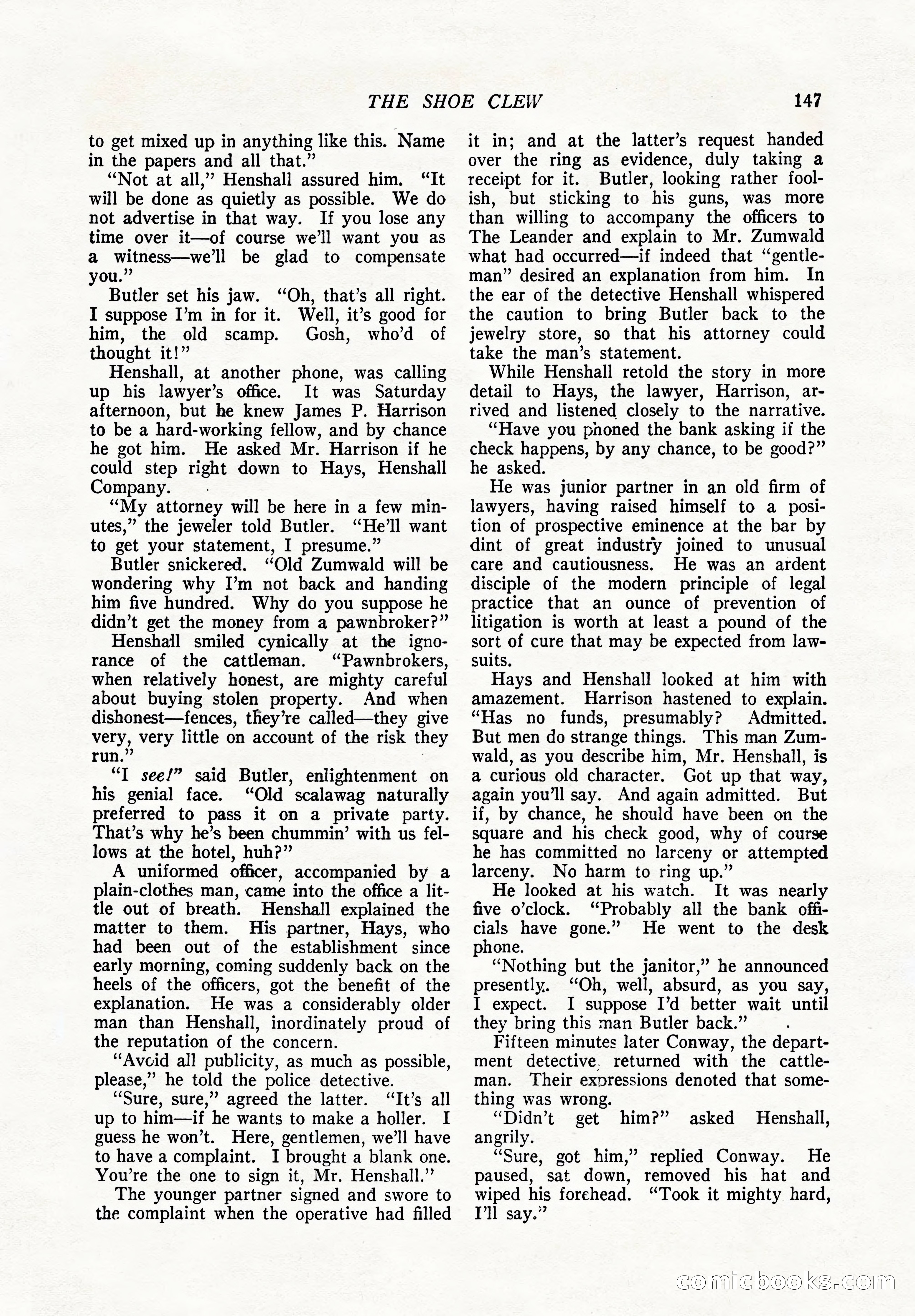 The Popular Magazine, December 7, 1924 — page 165 of 228