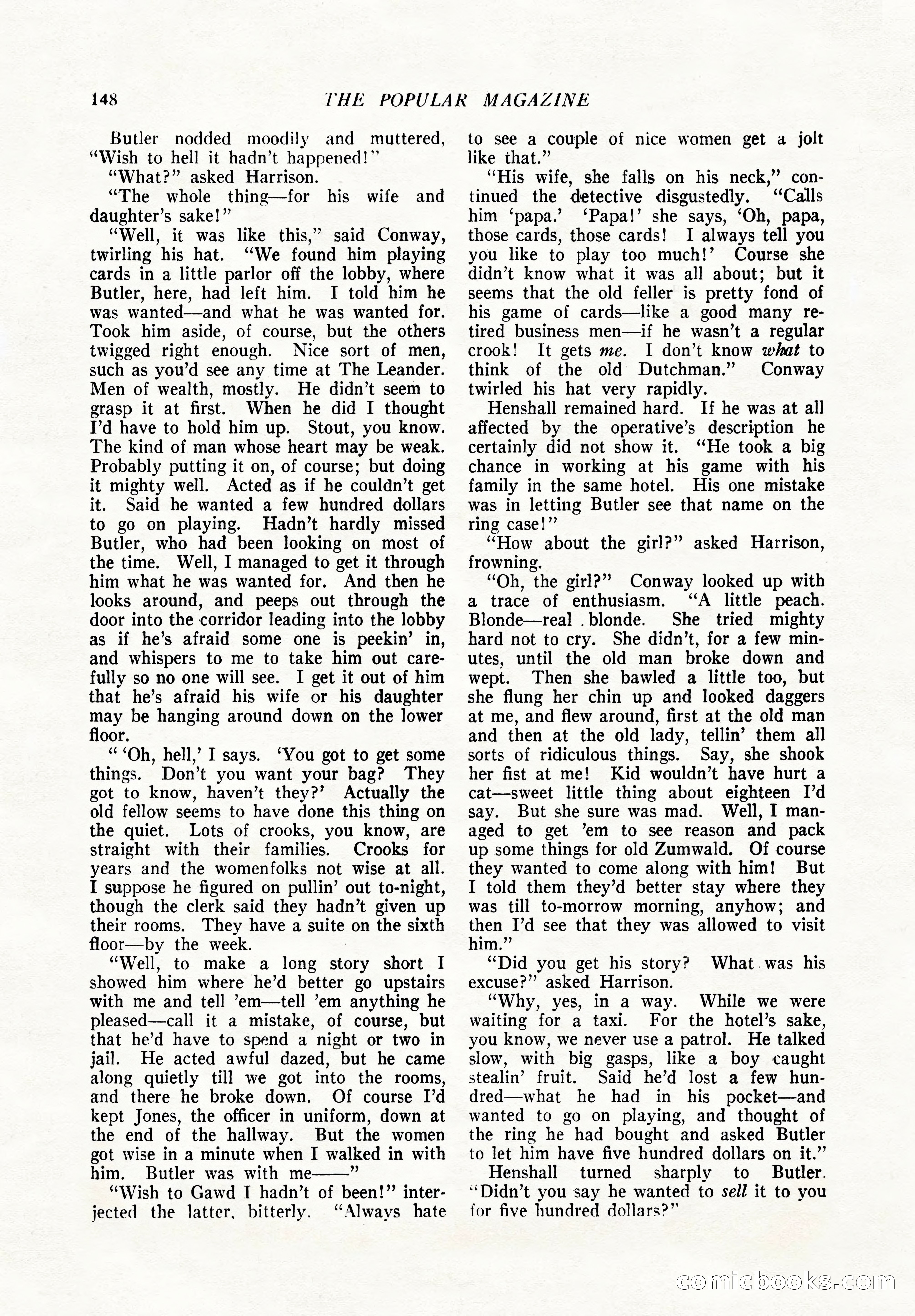 The Popular Magazine, December 7, 1924 — page 166 of 228