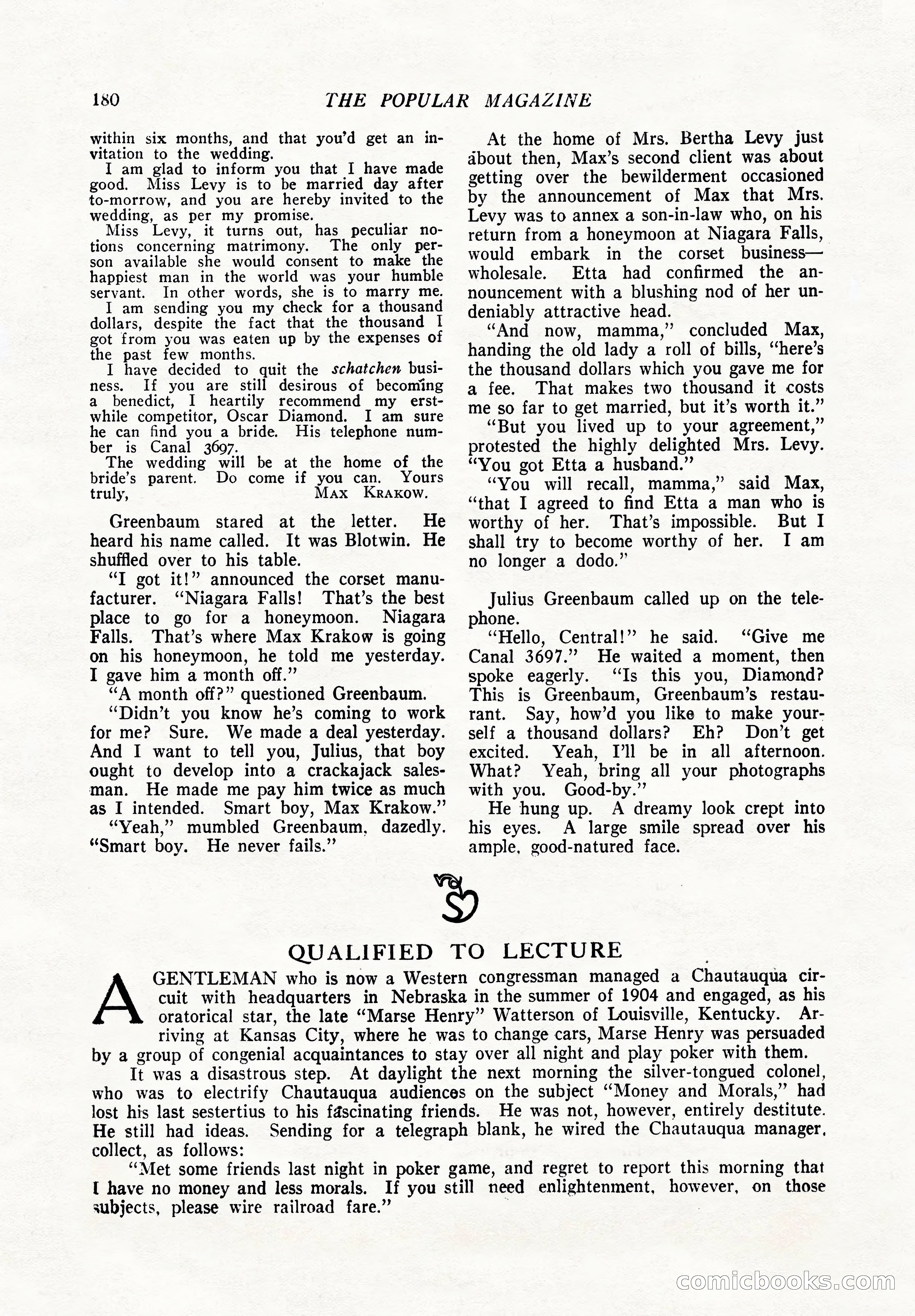 The Popular Magazine, December 7, 1924 — page 198 of 228