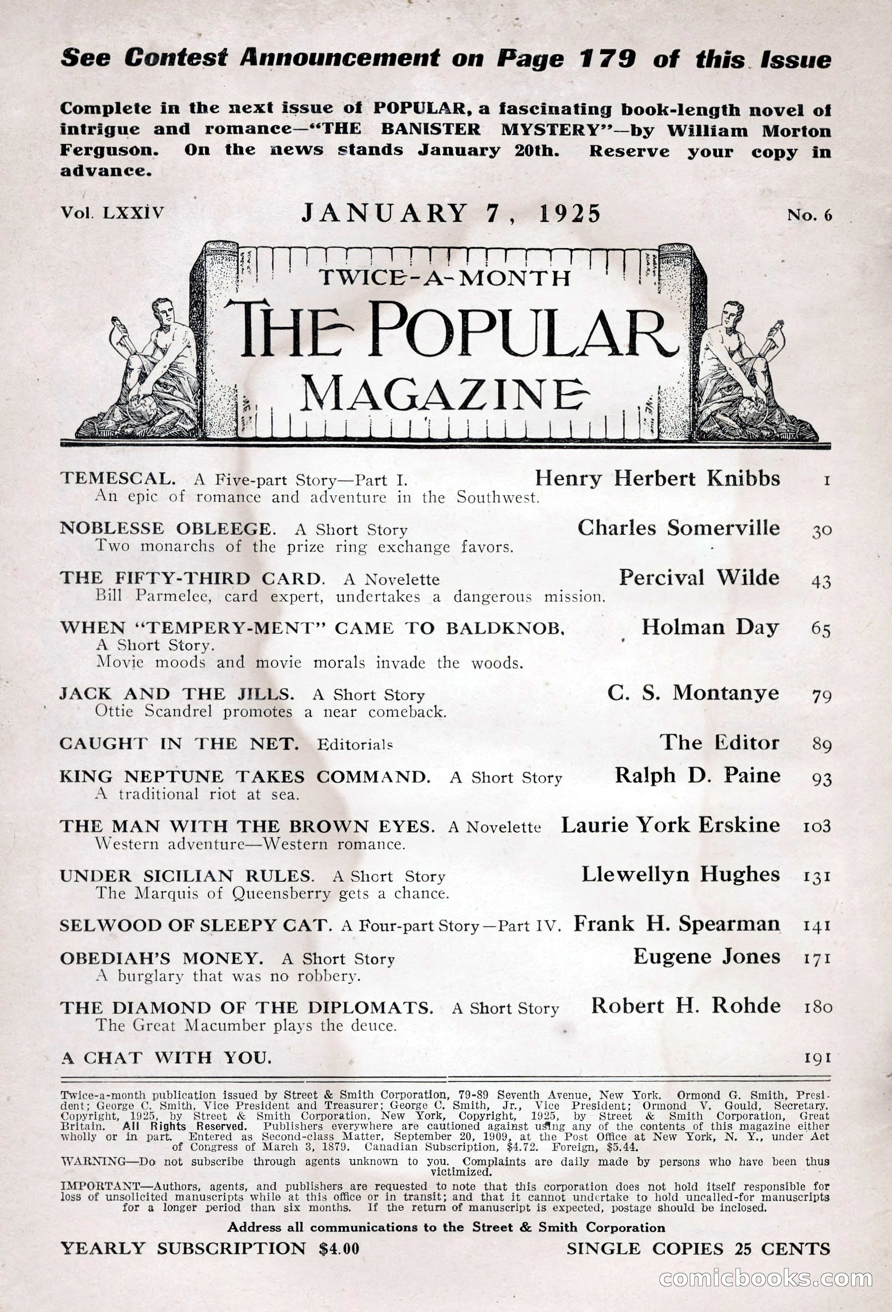 The Popular Magazine, January 7, 1925 — page 4 of 212