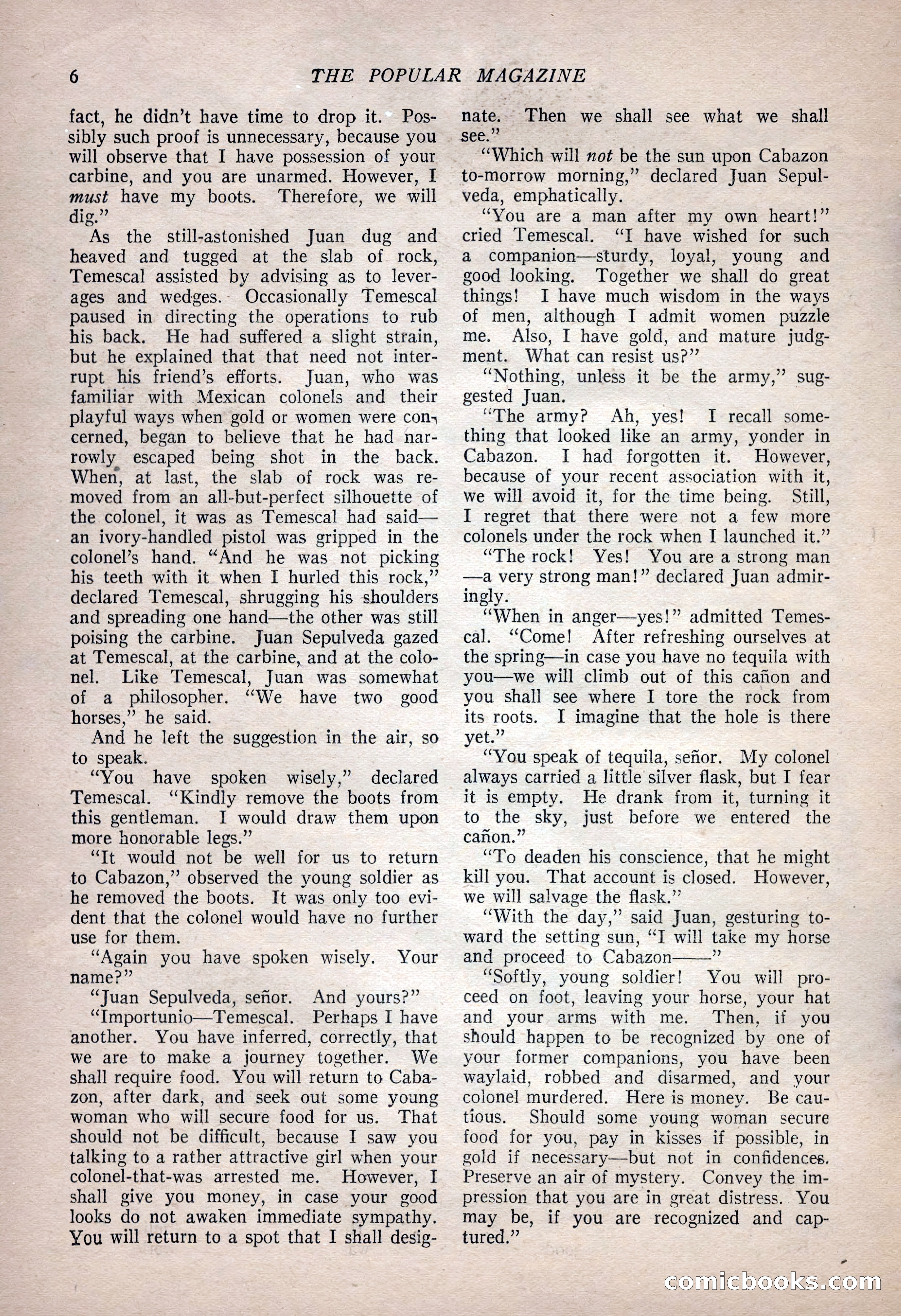 The Popular Magazine, January 7, 1925 — page 16 of 212