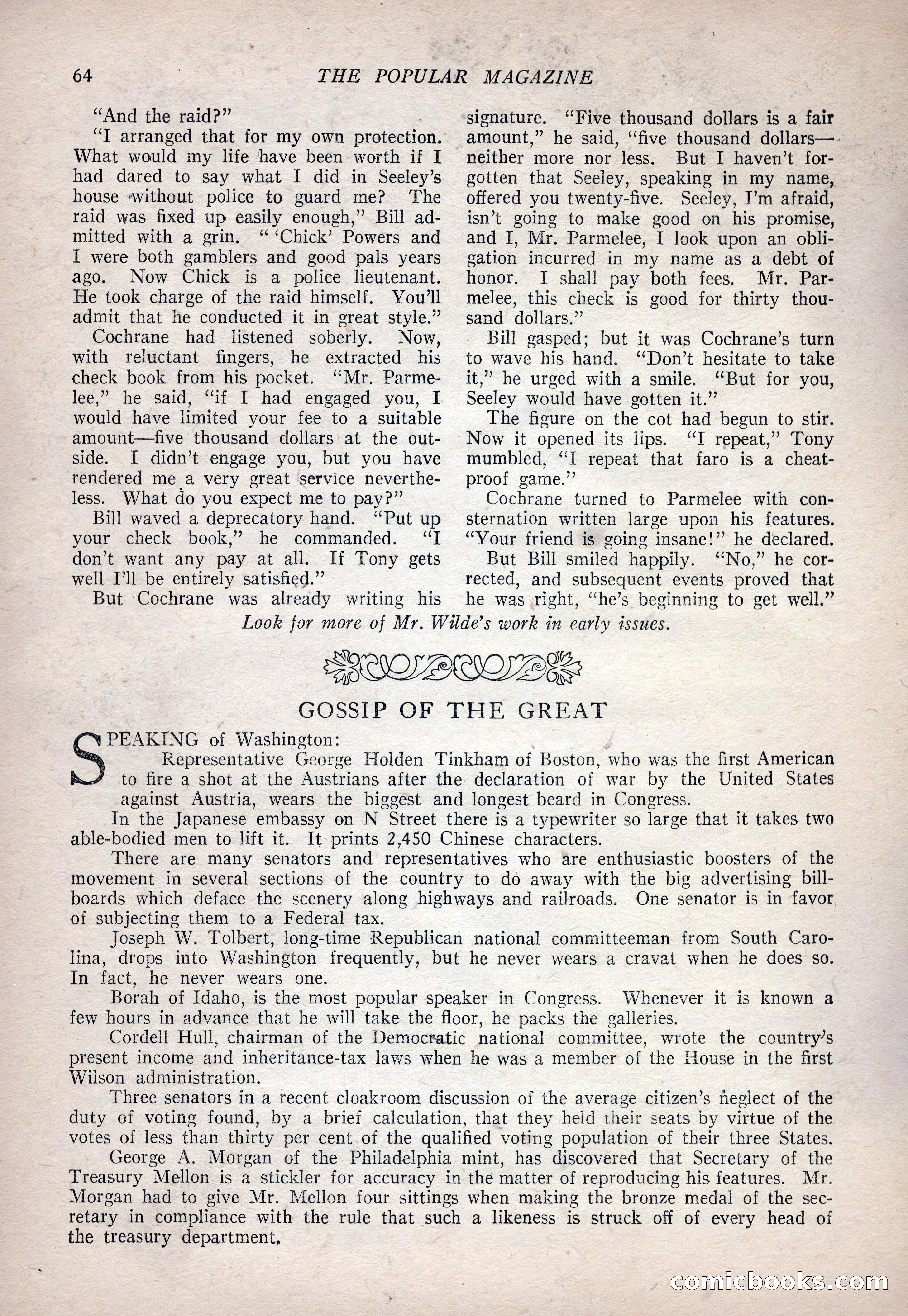 The Popular Magazine, January 7, 1925 — page 74 of 212